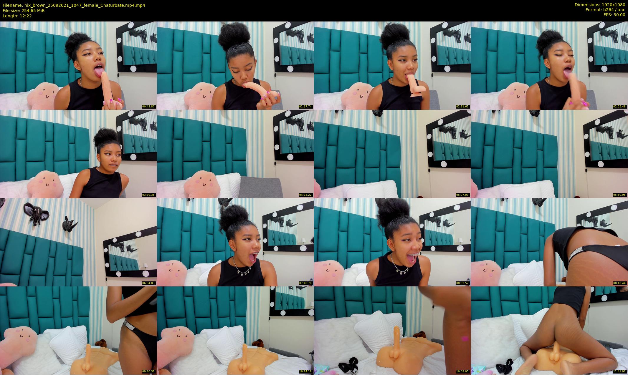nix_brown — 13 minute Chaturbate female cam show recording, 1080p, Sep 25, 2021