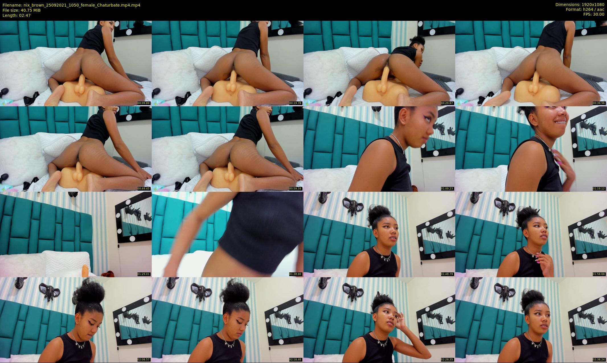 nix_brown — 3 minute Chaturbate female cam show recording, 1080p, Sep 25, 2021