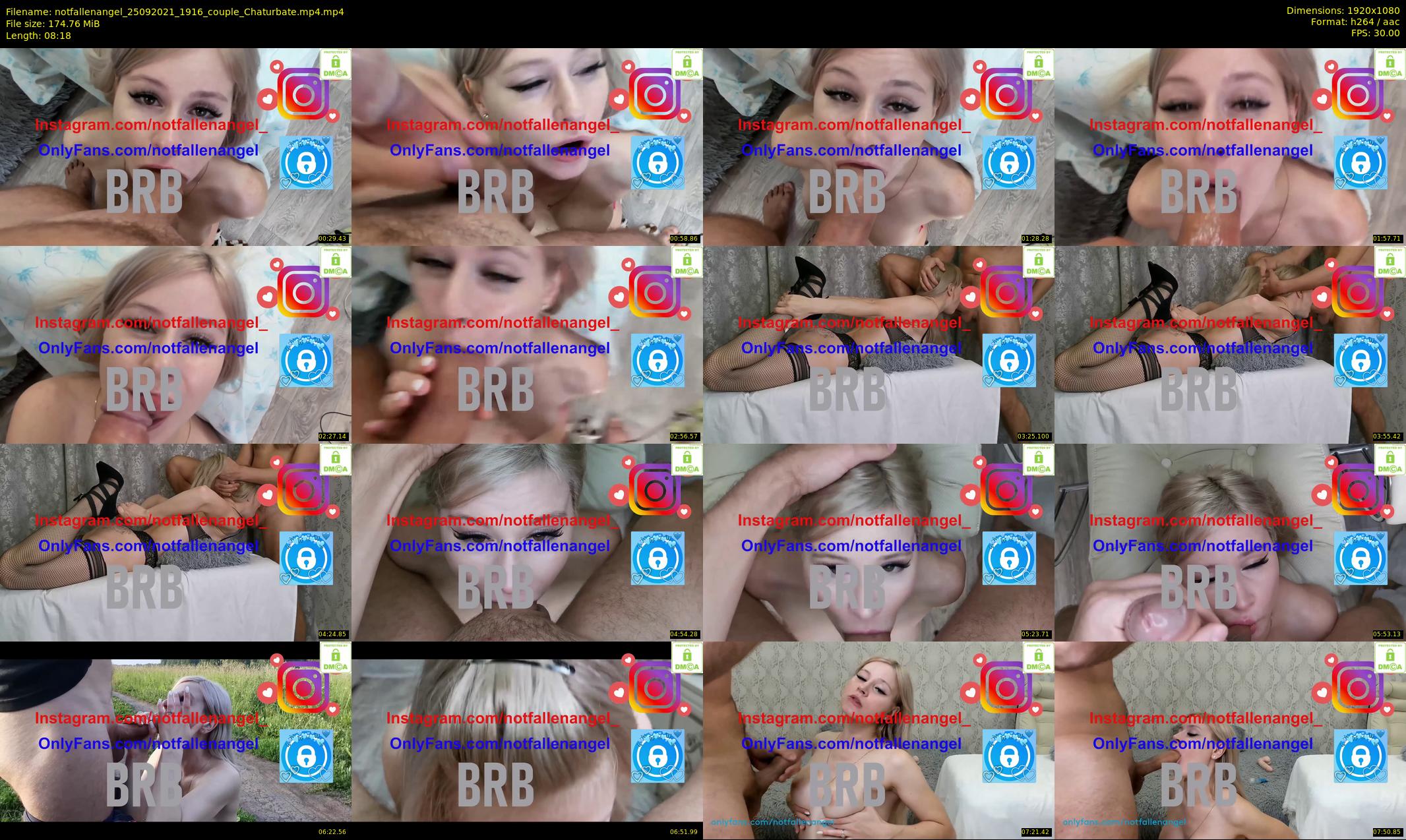 notfallenangel — 9 minute Chaturbate couple cam show recording, 1080p, Sep 25, 2021