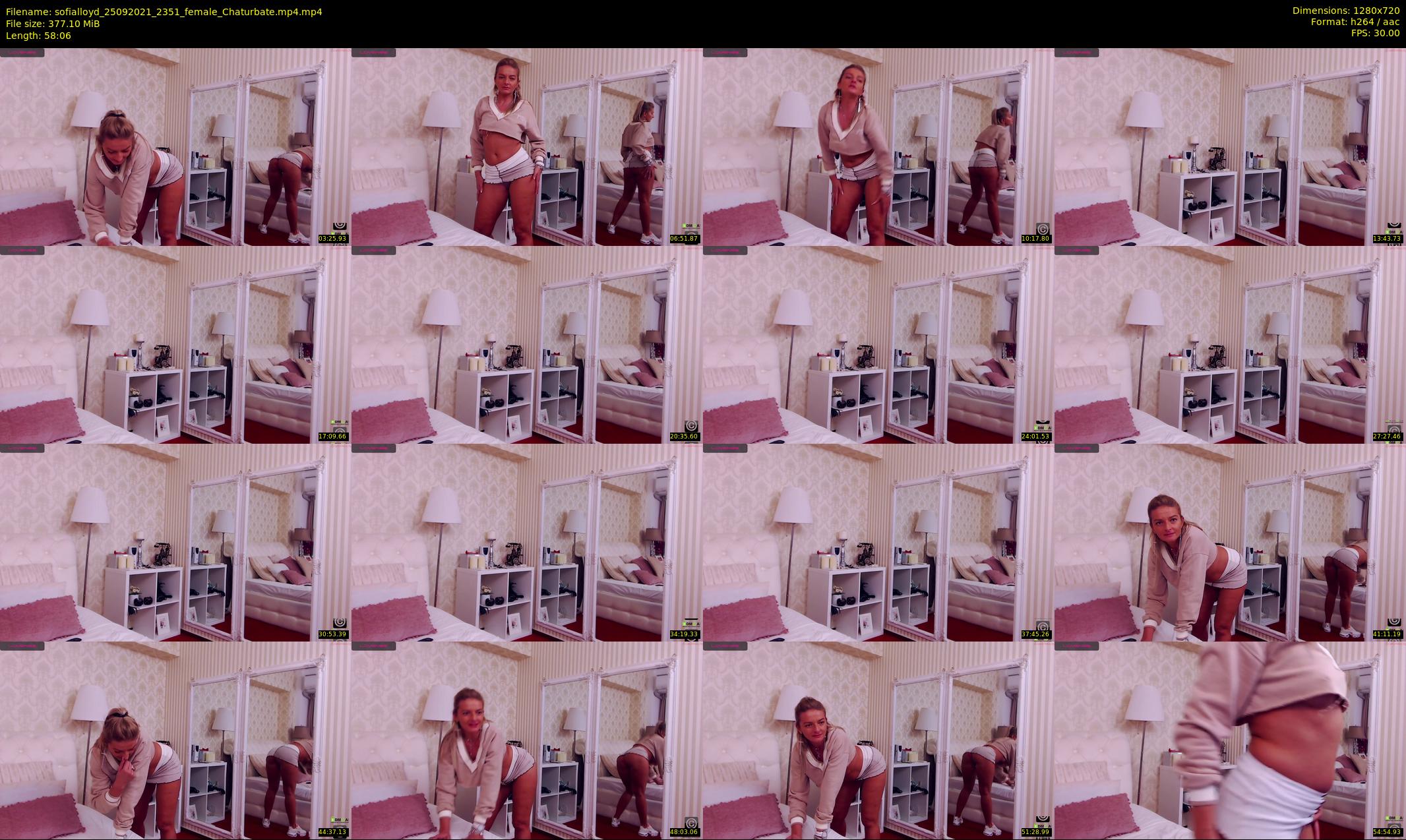 sofialloyd — 59 minute Chaturbate female cam show recording, 720p, Sep 25, 2021