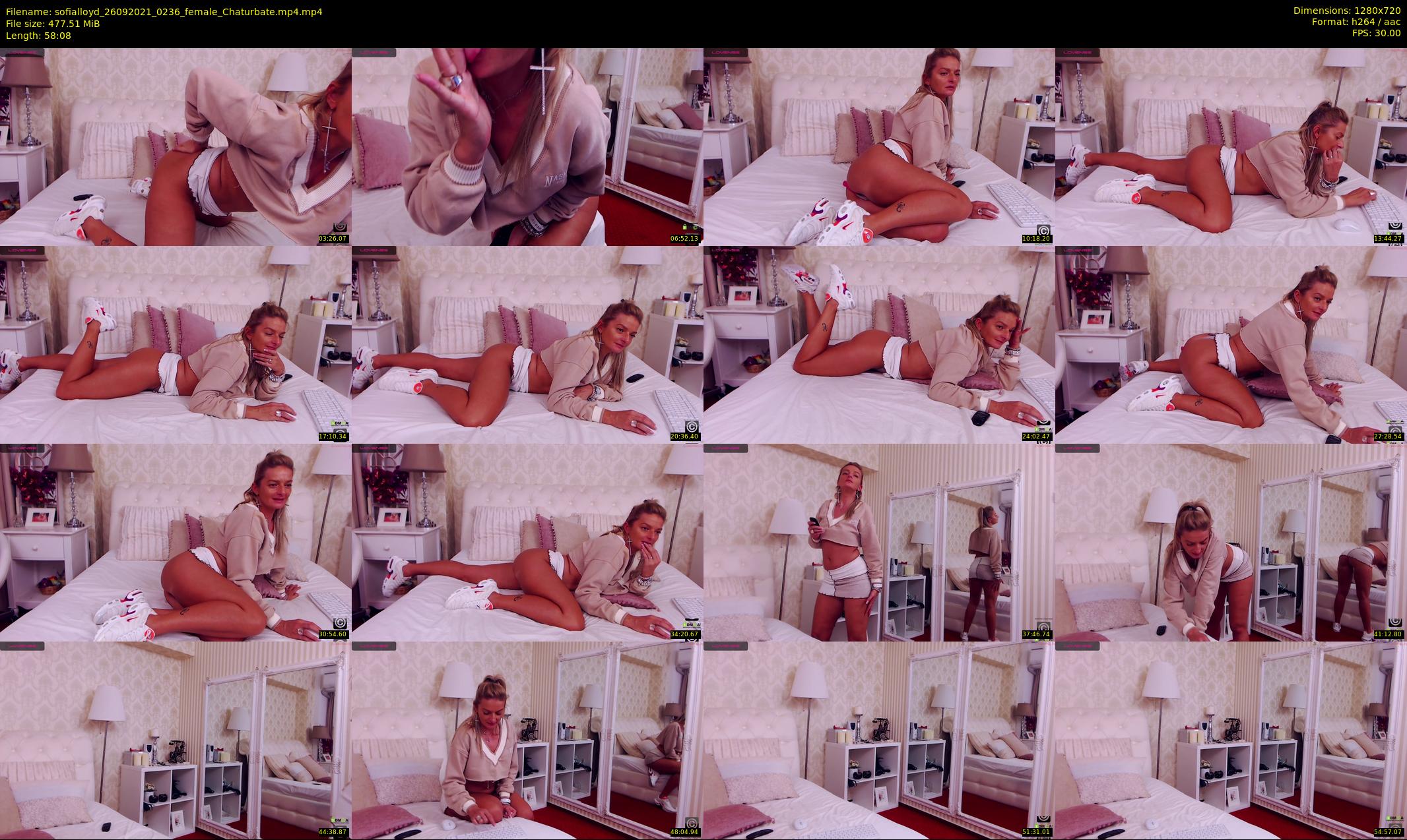 sofialloyd — 59 minute Chaturbate female cam show recording, 720p, Sep 26, 2021
