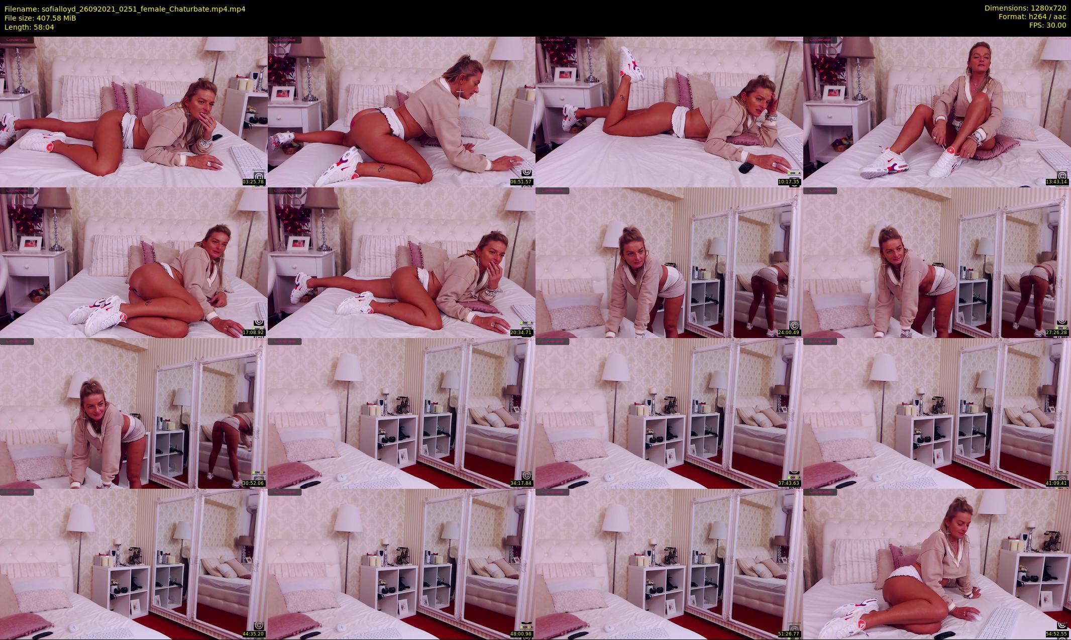 sofialloyd — 59 minute Chaturbate female cam show recording, 720p, Sep 26, 2021