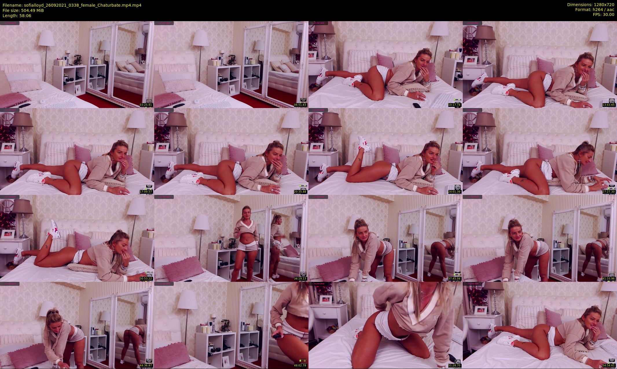 sofialloyd — 59 minute Chaturbate female cam show recording, 720p, Sep 26, 2021