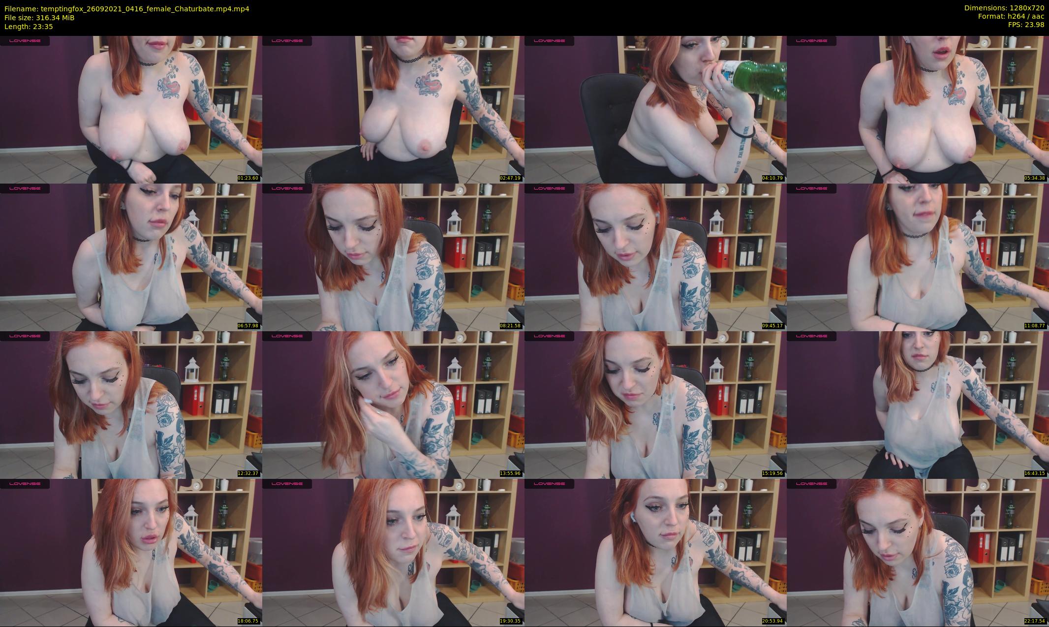 temptingfox — 24 minute Chaturbate female cam show recording, 720p, Sep 26, 2021