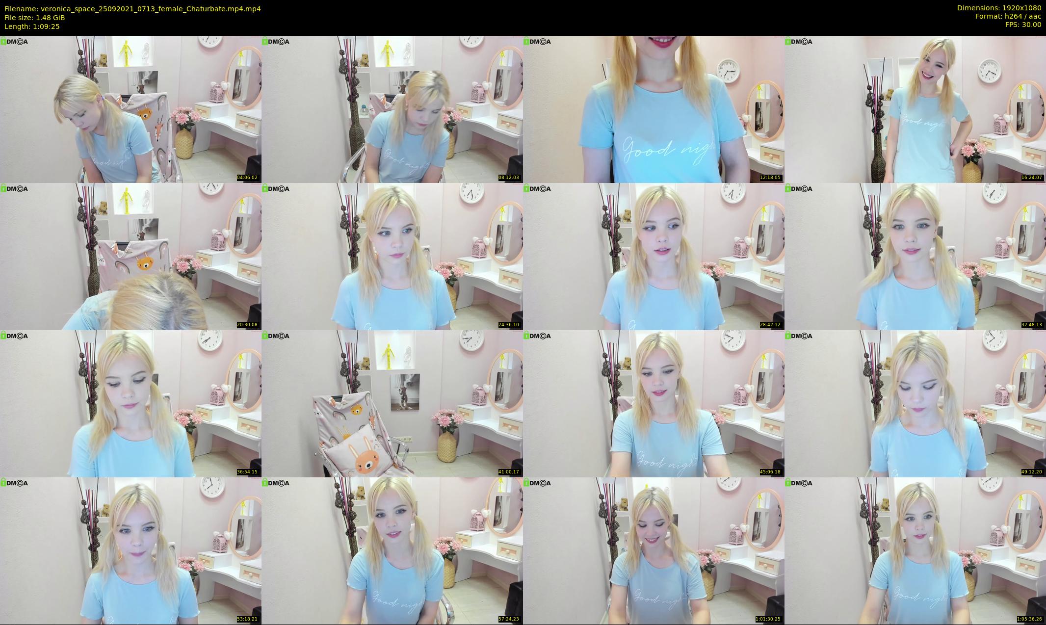 veronica_space — 70 minute Chaturbate female cam show recording, 1080p, Sep 25, 2021