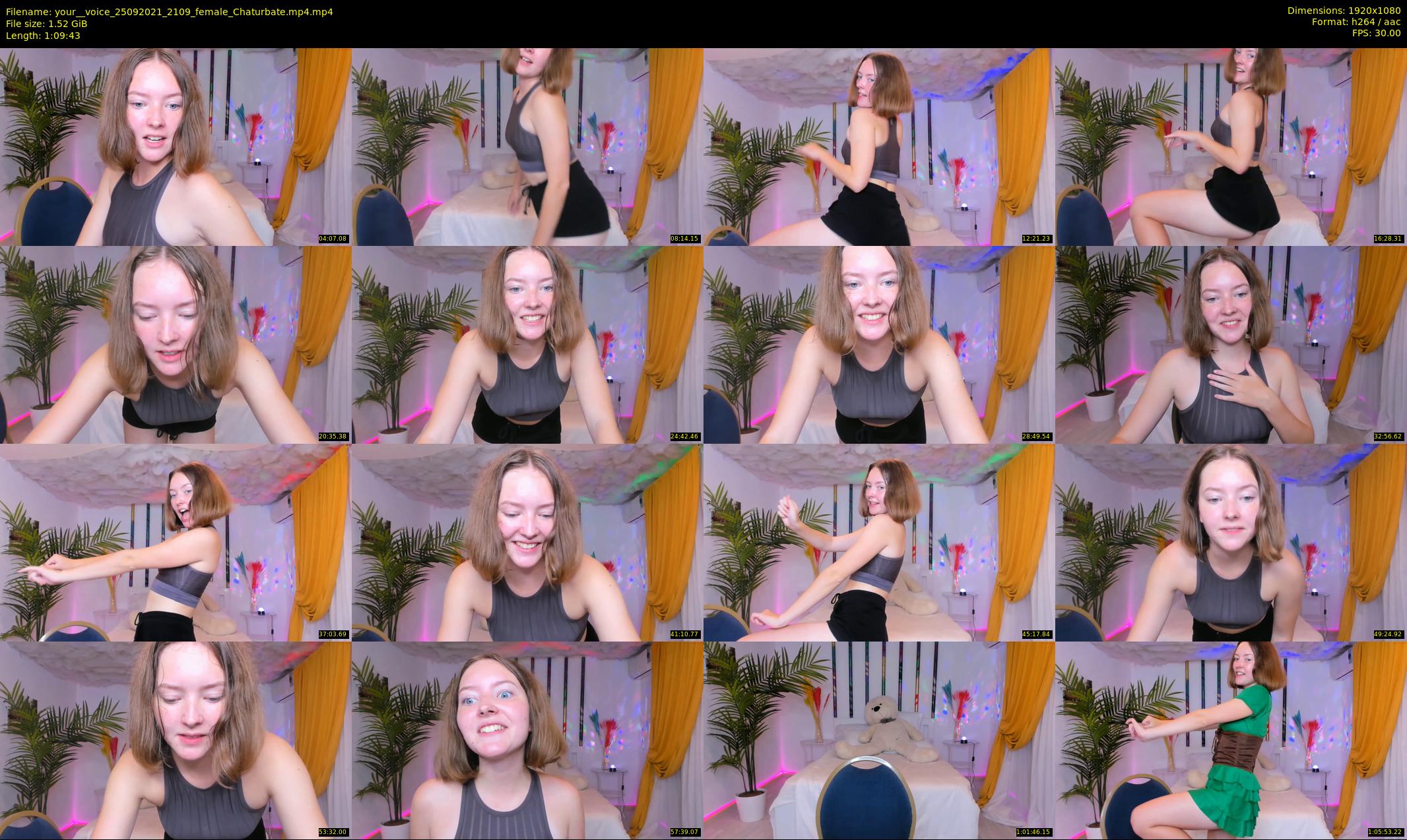your__voice — 70 minute Chaturbate female cam show recording, 1080p, Sep 25, 2021