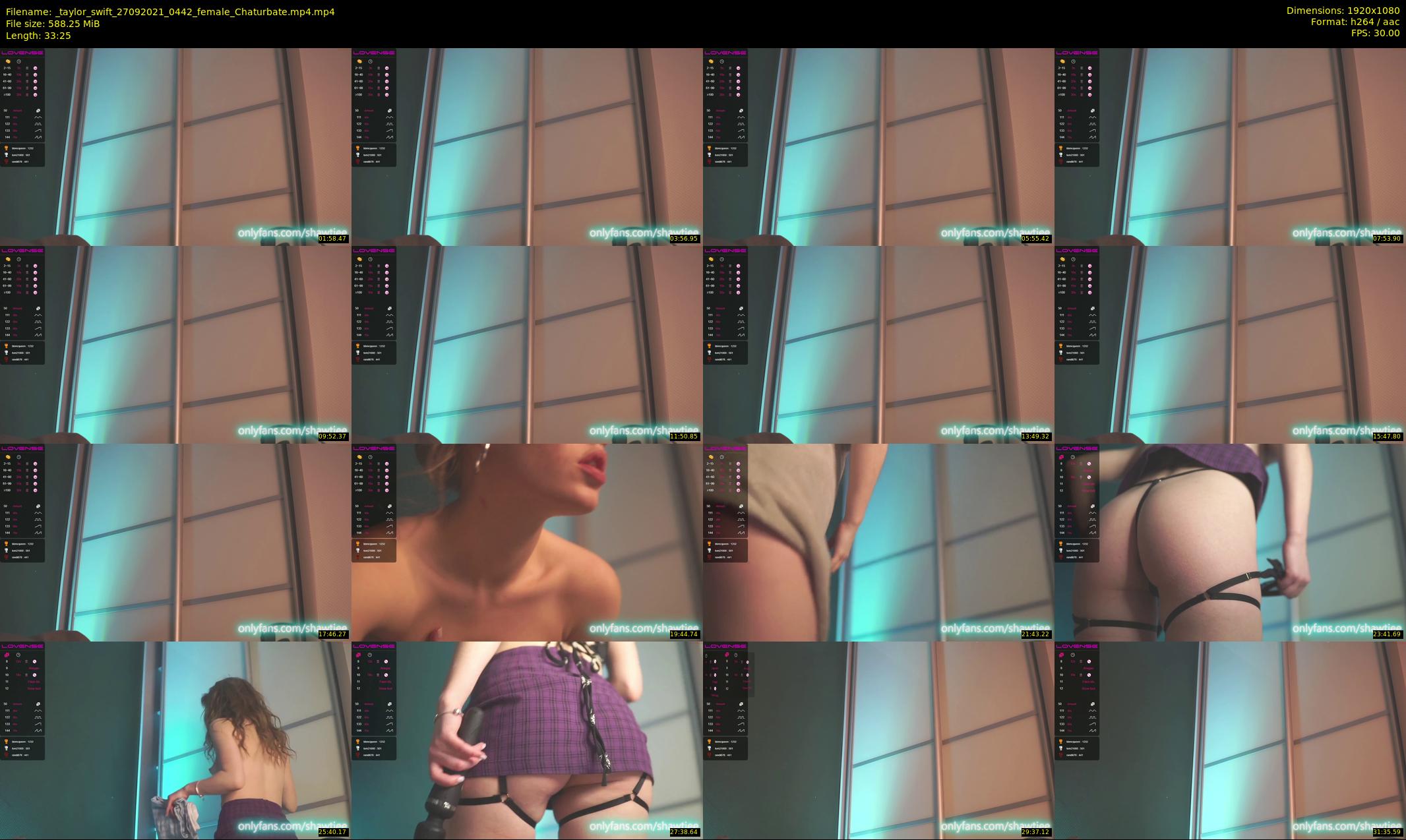 _taylor_swift — 34 minute Chaturbate female cam show recording, 1080p, Sep 27, 2021