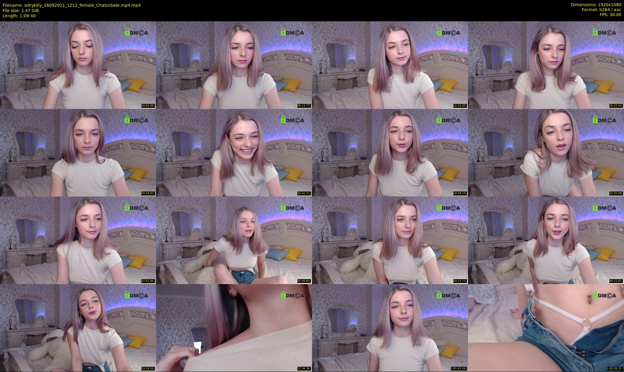 adrykilly — 70 minute Chaturbate female cam show recording, 1080p, Sep 26, 2021