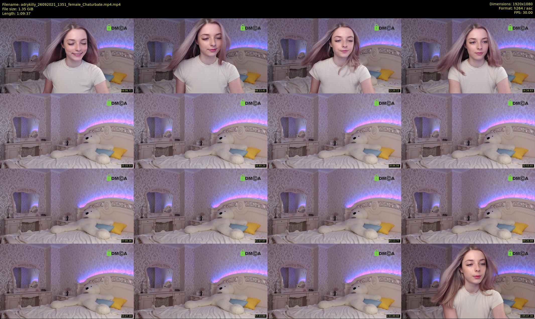 adrykilly — 70 minute Chaturbate female cam show recording, 1080p, Sep 26, 2021