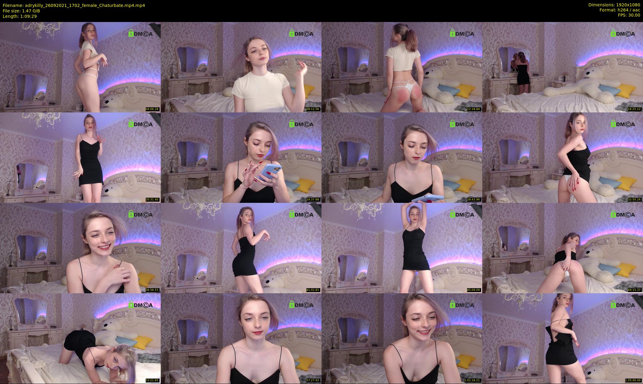 adrykilly — 70 minute Chaturbate female cam show recording, 1080p, Sep 26, 2021