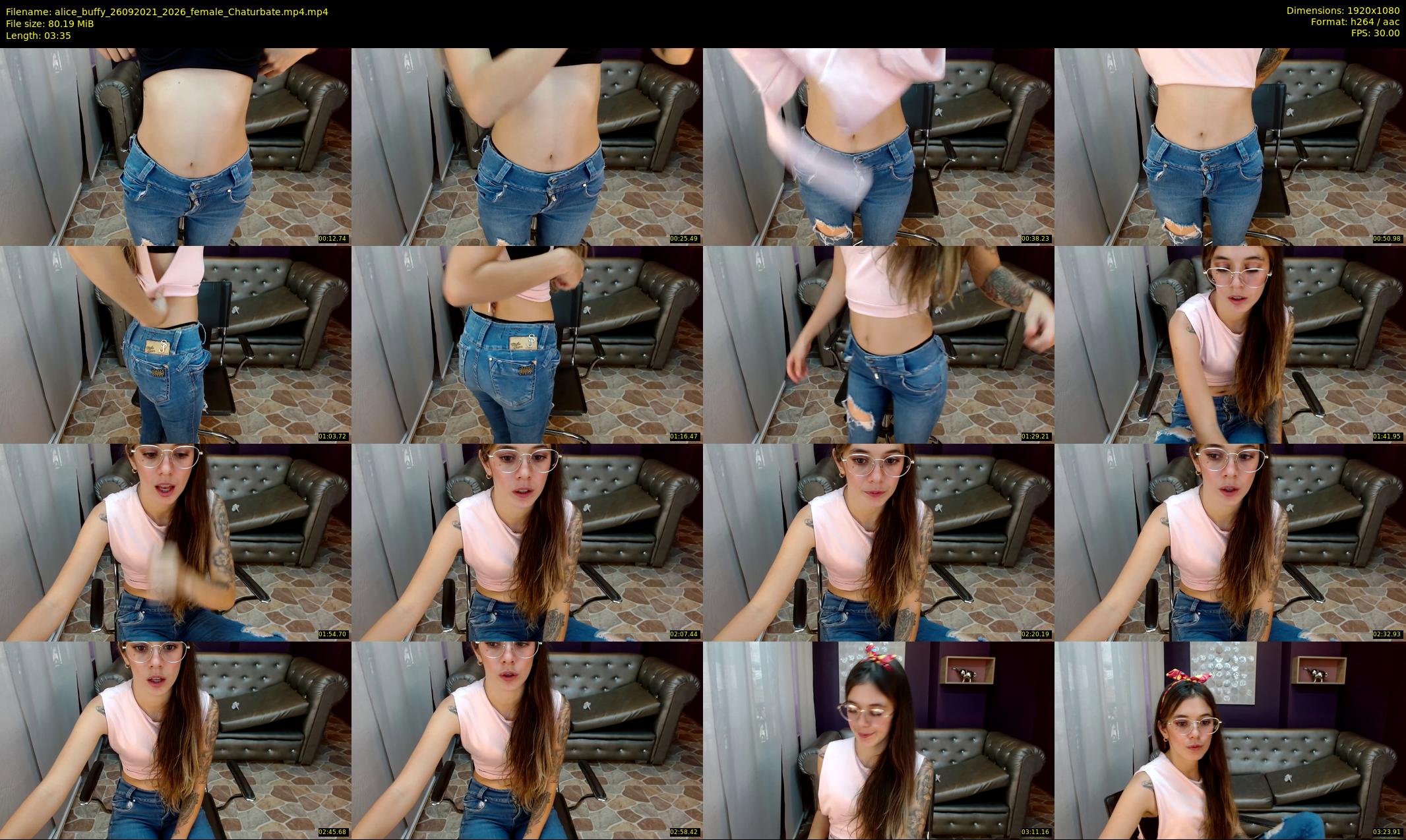 alice_buffy — 4 minute Chaturbate female cam show recording, 1080p, Sep 26, 2021