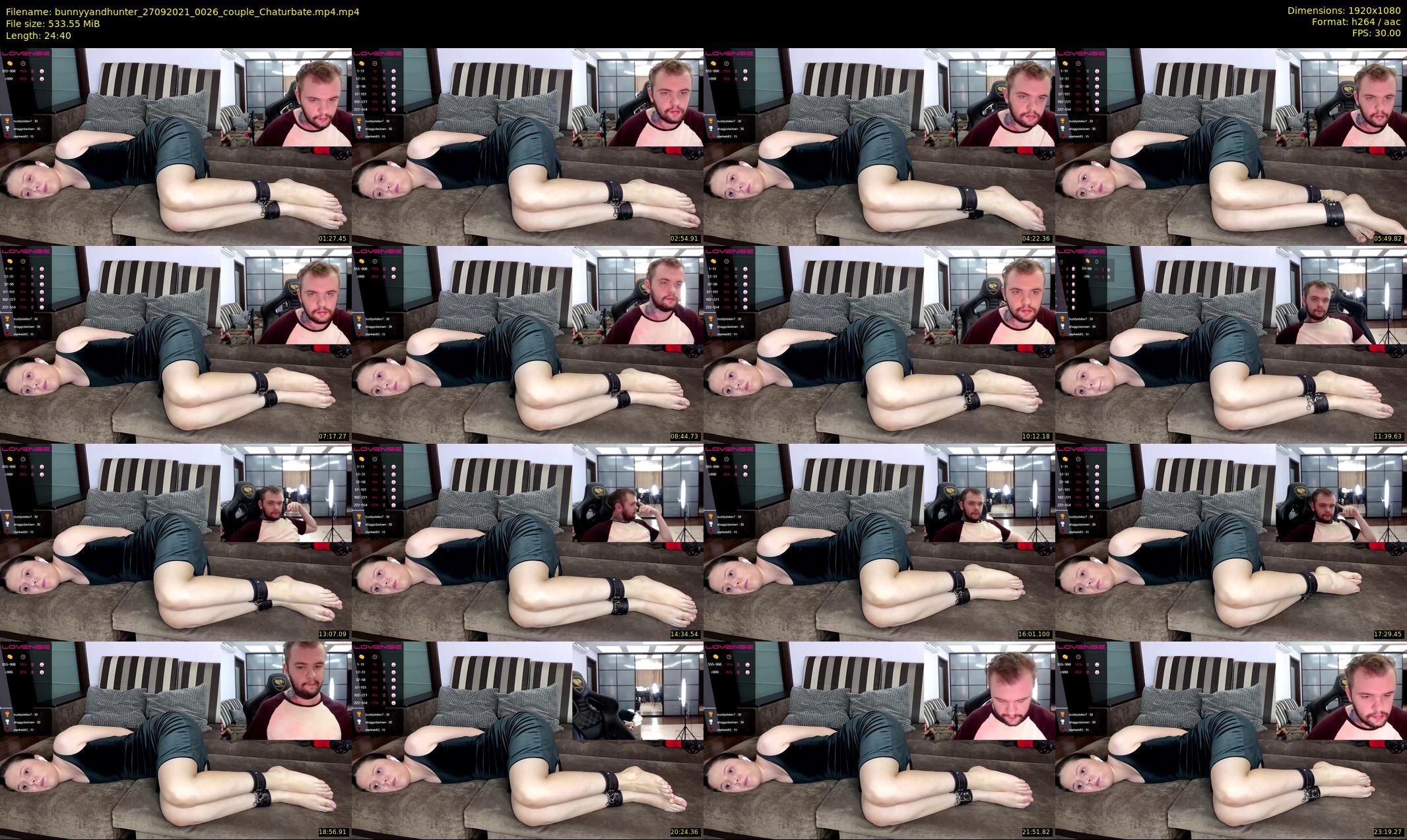 bunnyyandhunter — 25 minute Chaturbate couple cam show recording, 1080p, Sep 27, 2021
