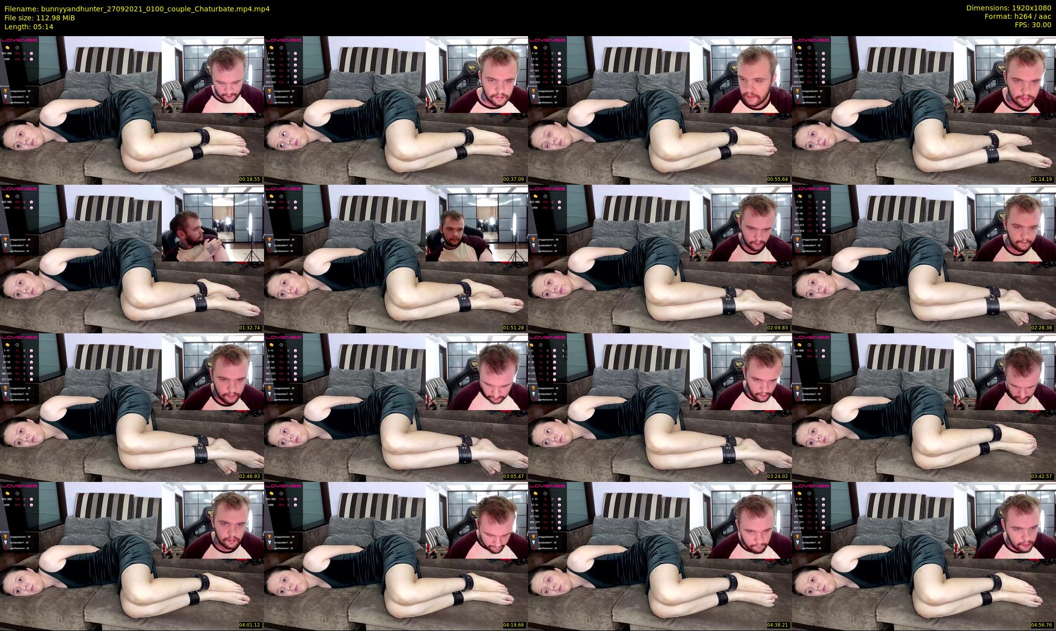 bunnyyandhunter — 6 minute Chaturbate couple cam show recording, 1080p, Sep 27, 2021