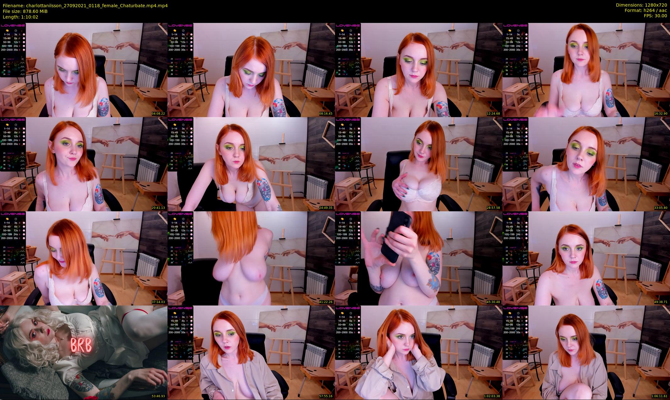 charlottanilsson — 71 minute Chaturbate female cam show recording, 720p, Sep 27, 2021