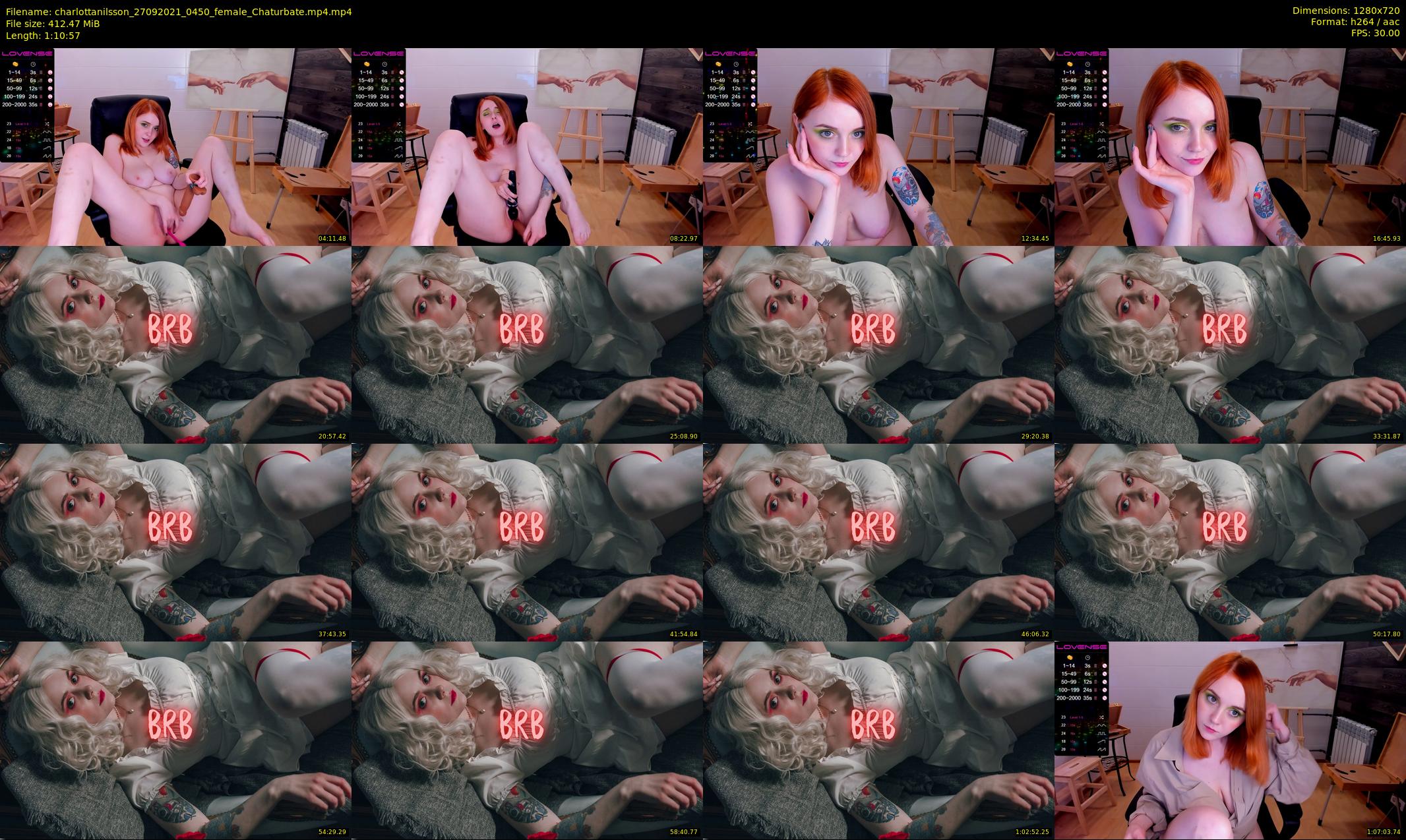 charlottanilsson — 71 minute Chaturbate female cam show recording, 720p, Sep 27, 2021