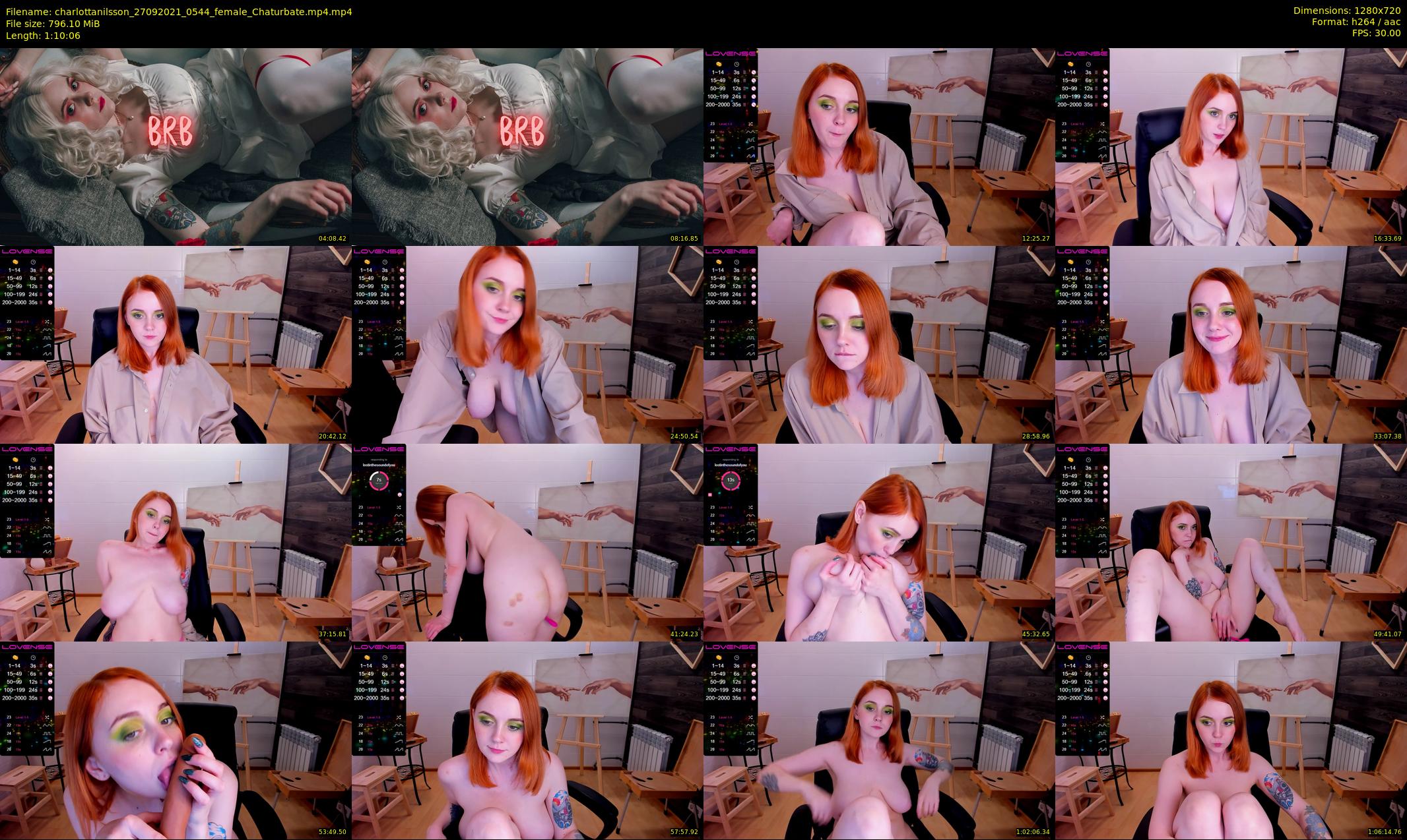 charlottanilsson — 71 minute Chaturbate female cam show recording, 720p, Sep 27, 2021