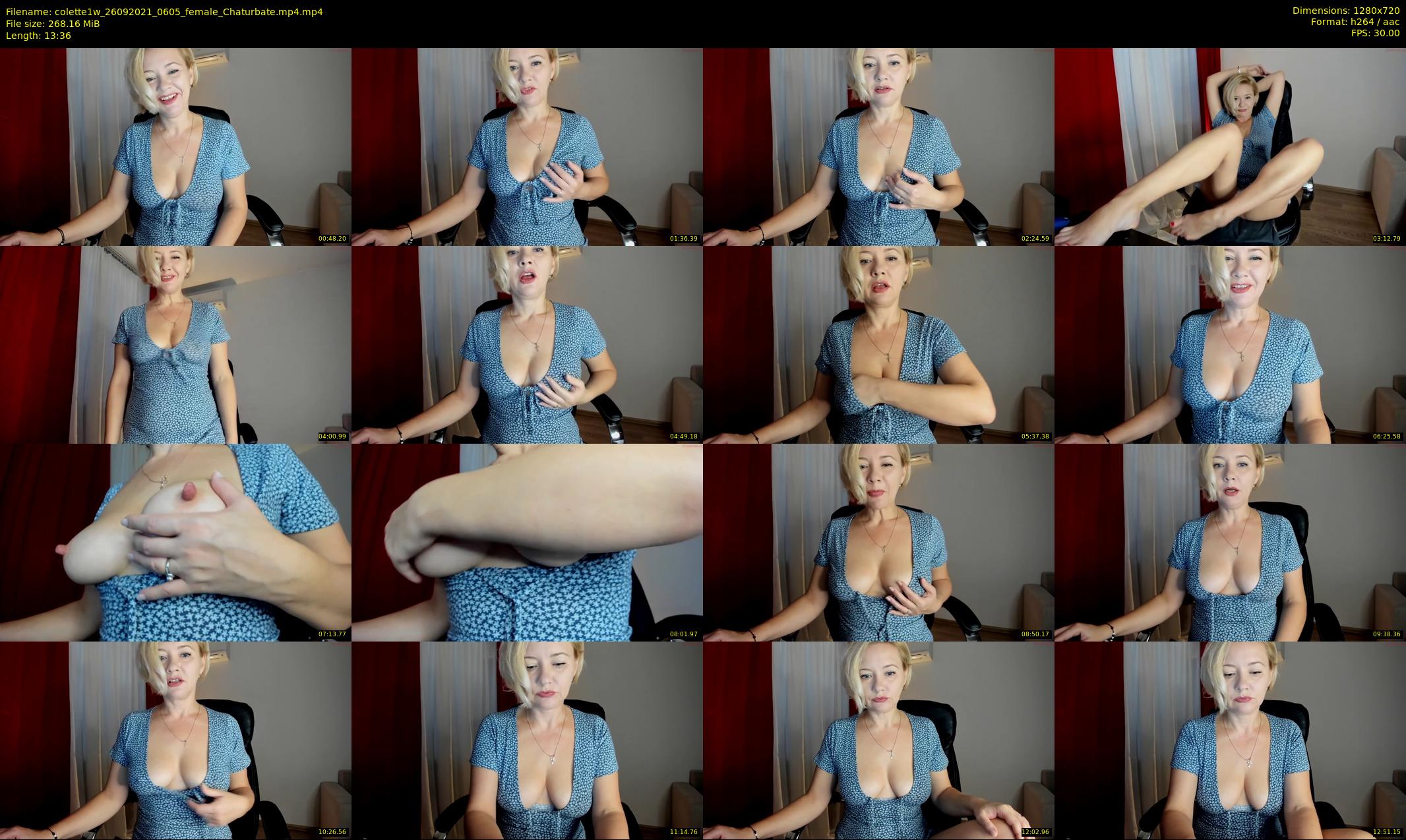 colette1w — 14 minute Chaturbate female cam show recording, 720p, Sep 26, 2021