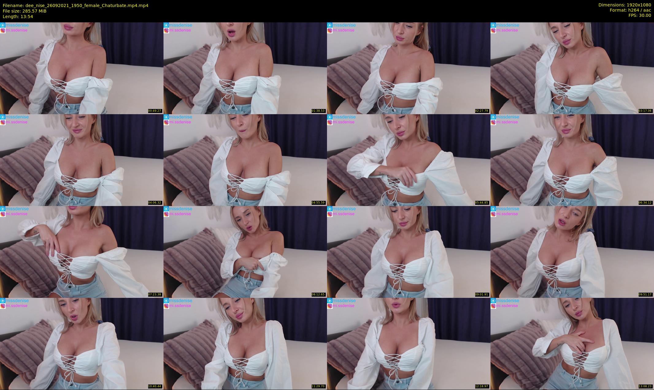 dee_nise — 14 minute Chaturbate female cam show recording, 1080p, Sep 26, 2021