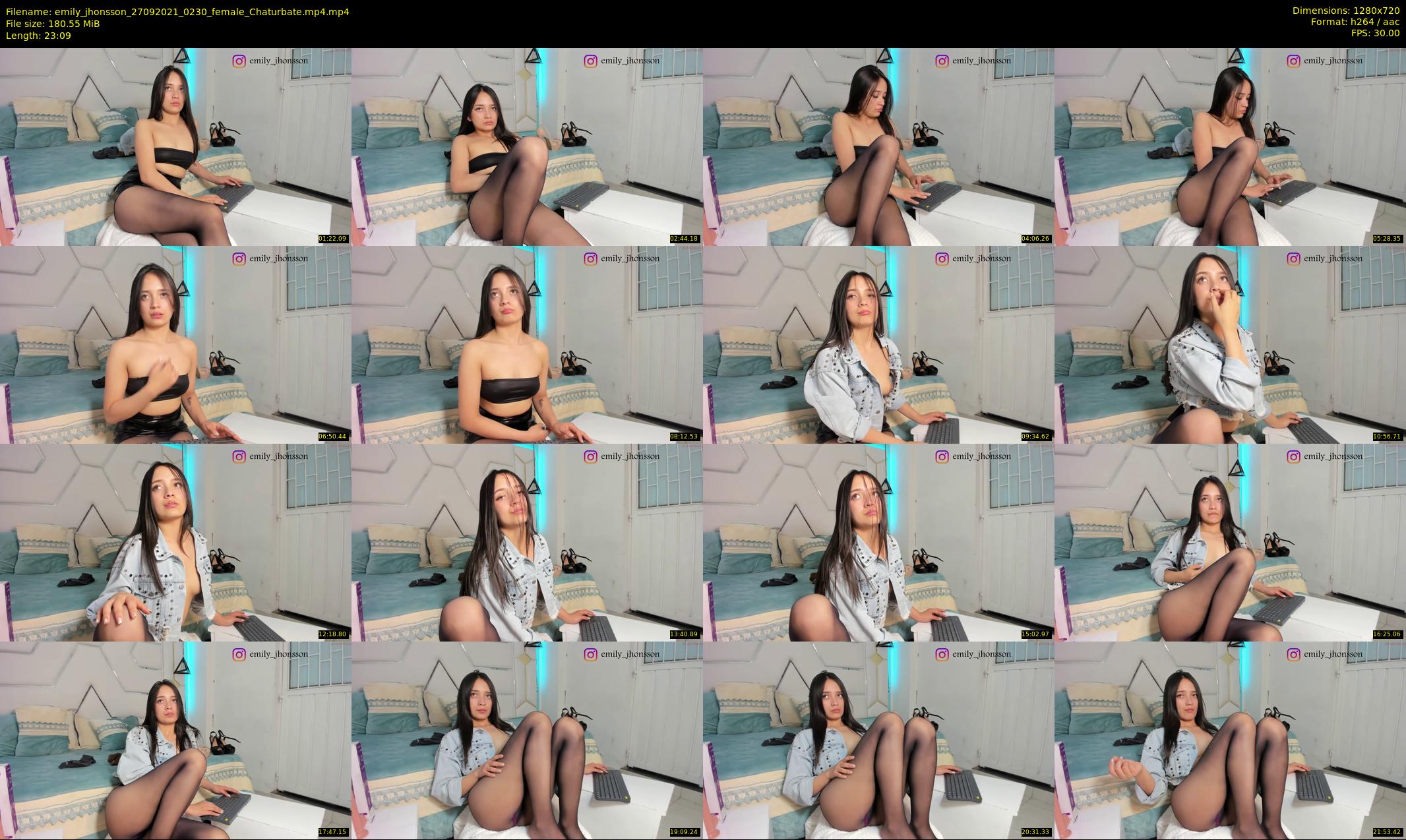 emily_jhonsson — 24 minute Chaturbate female cam show recording, 720p, Sep 27, 2021