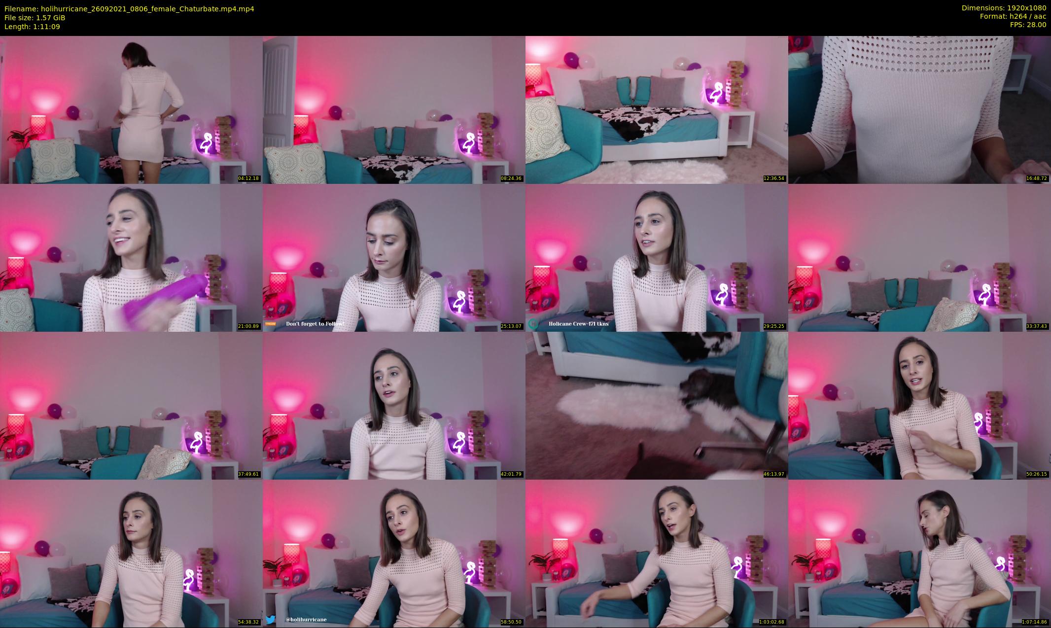holihurricane — 72 minute Chaturbate female cam show recording, 1080p, Sep 26, 2021