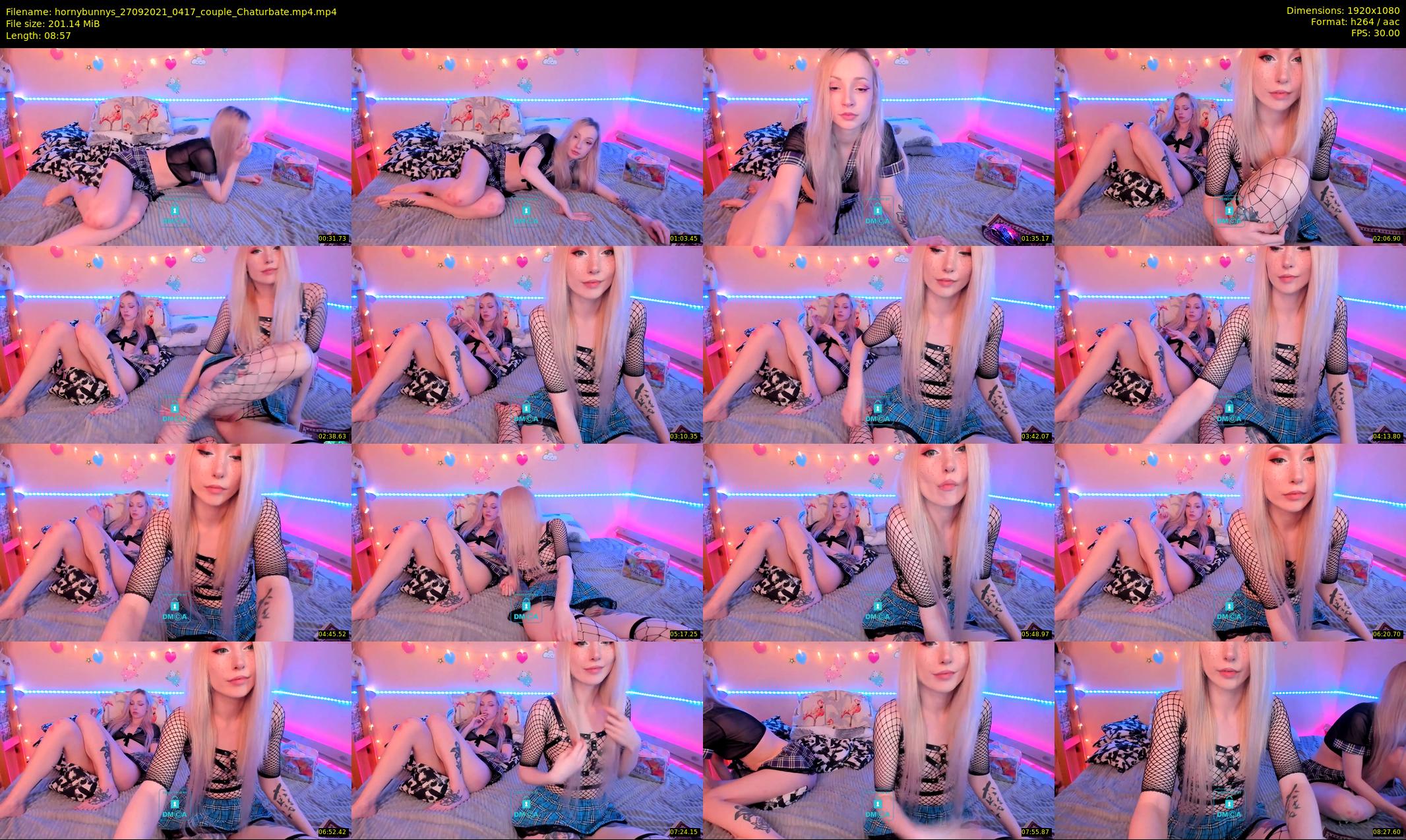 hornybunnys — 9 minute Chaturbate couple cam show recording, 1080p, Sep 27, 2021