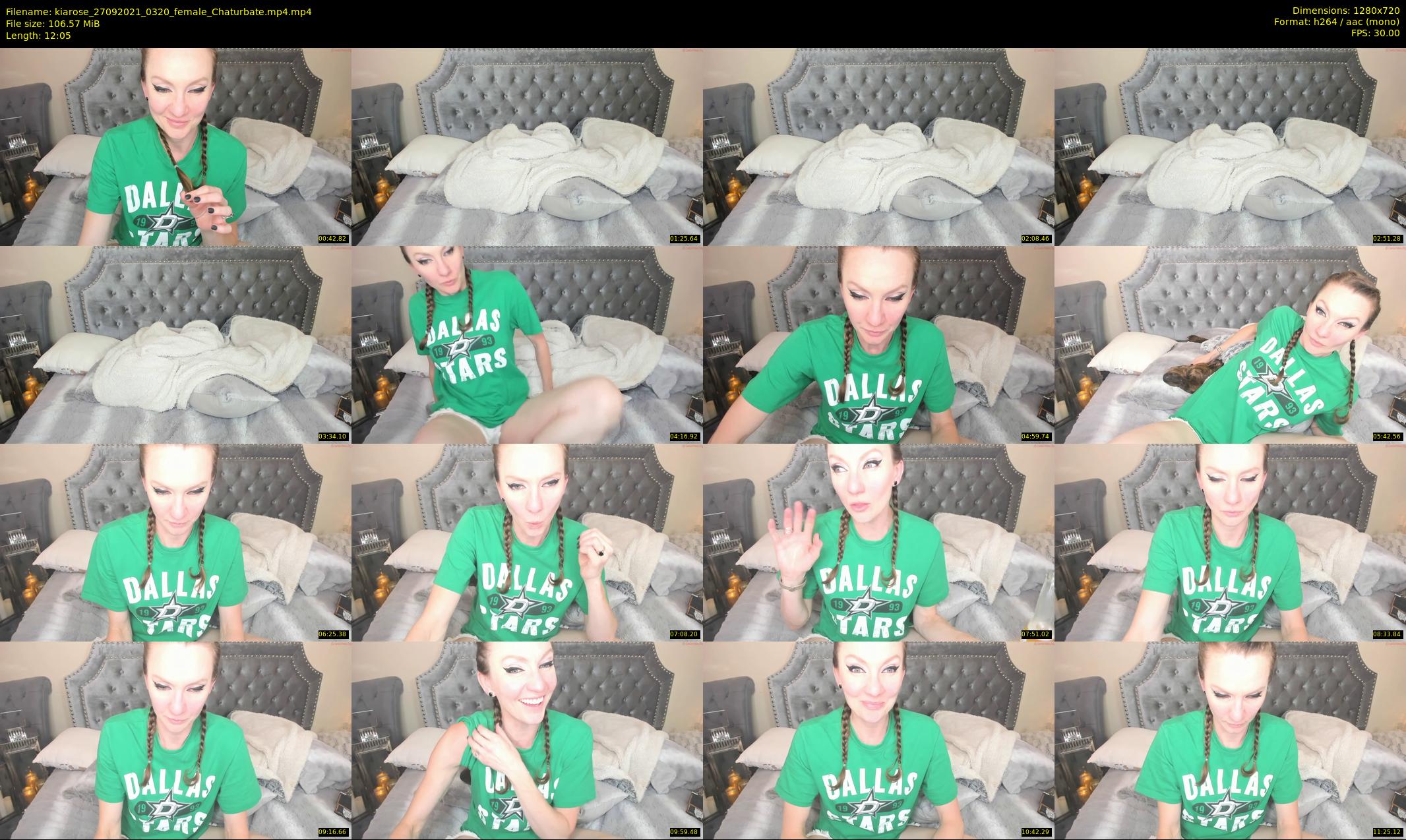 kiarose — 13 minute Chaturbate female cam show recording, 720p, Sep 27, 2021