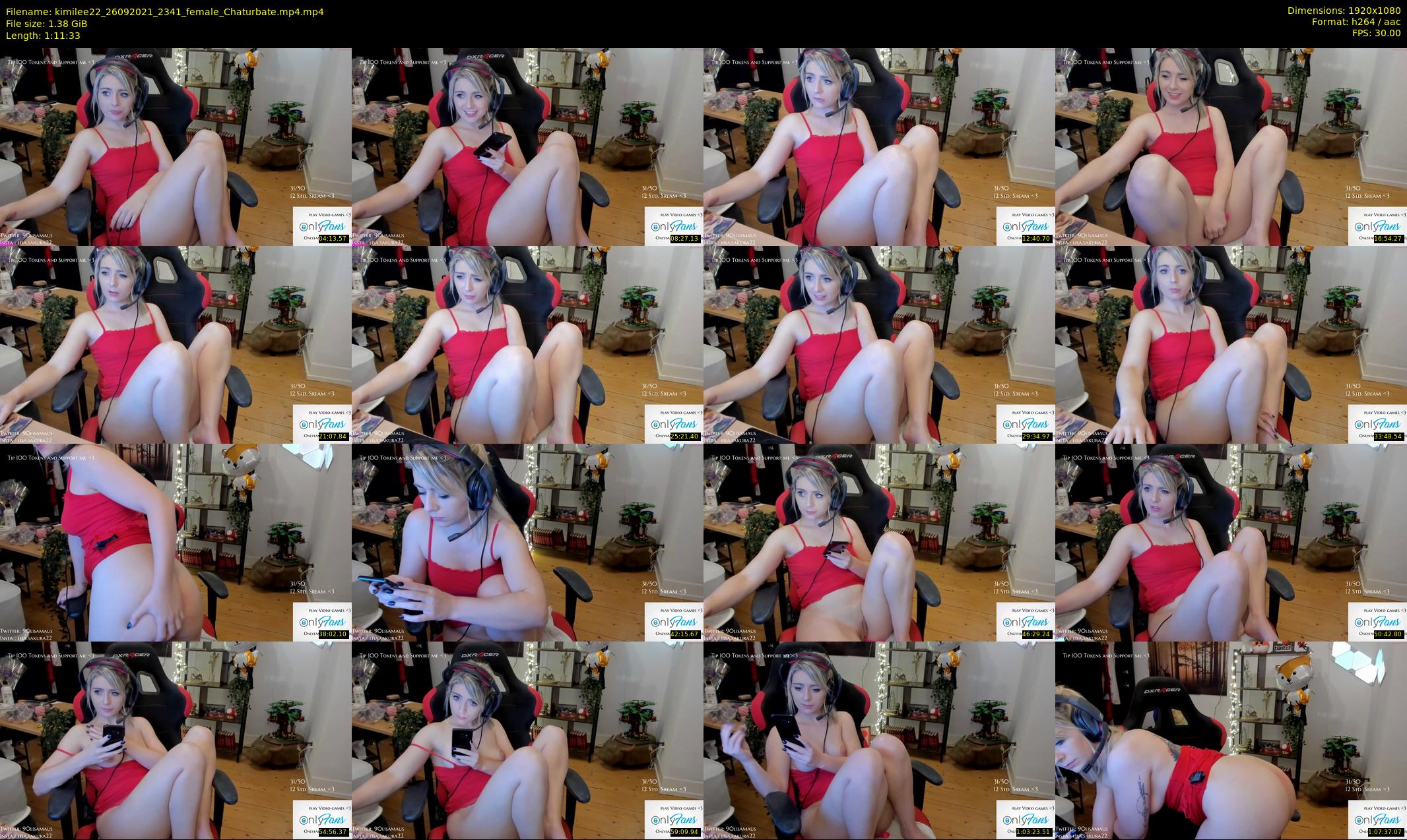 kimilee22 — 72 minute Chaturbate female cam show recording, 1080p, Sep 26, 2021