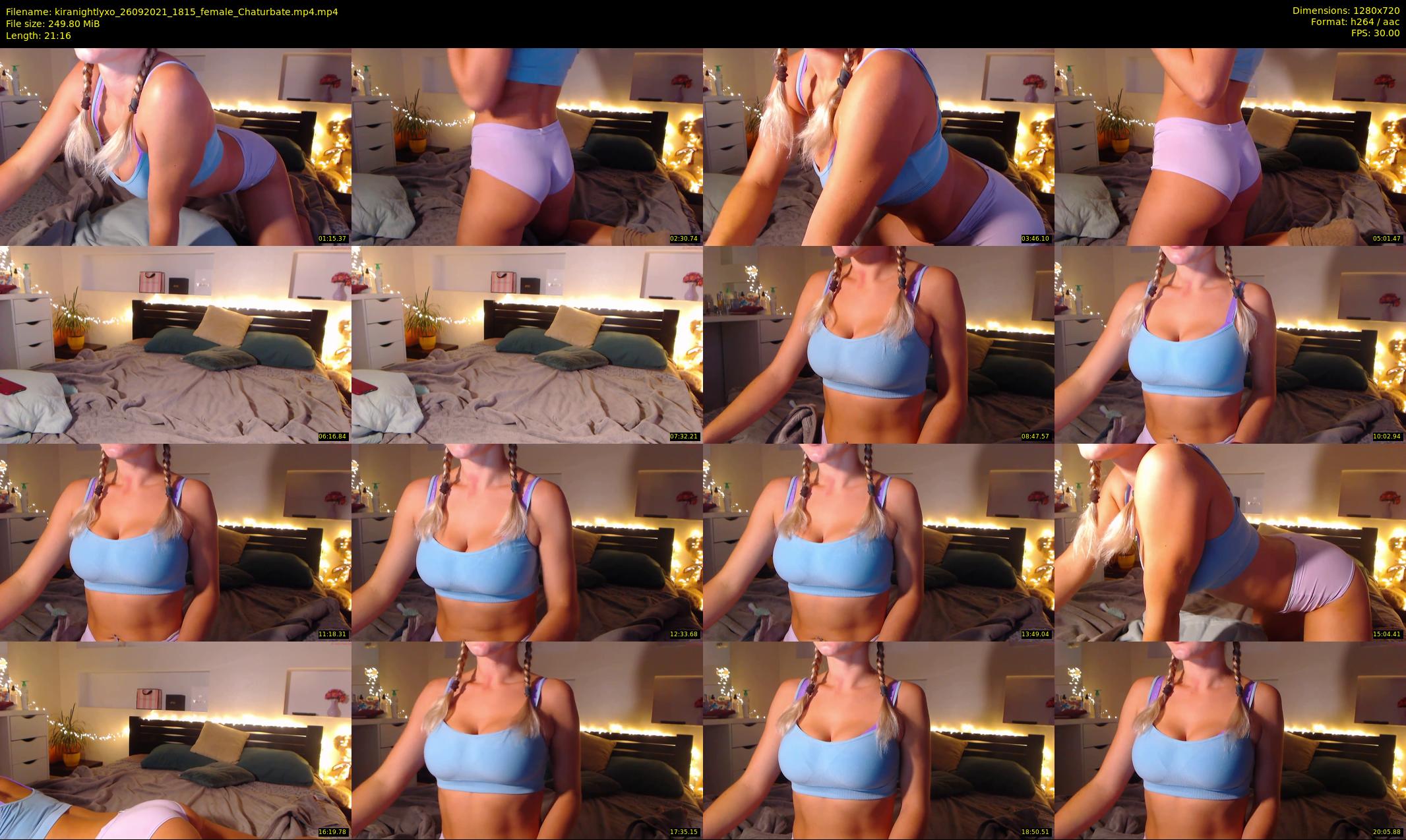 kiranightlyxo — 22 minute Chaturbate female cam show recording, 720p, Sep 26, 2021