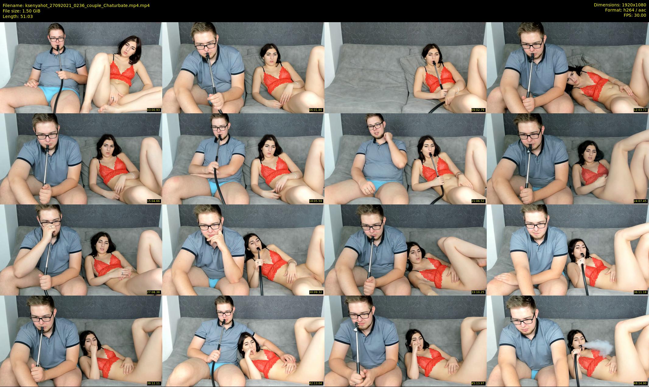 ksenyahot — 52 minute Chaturbate couple cam show recording, 1080p, Sep 27, 2021