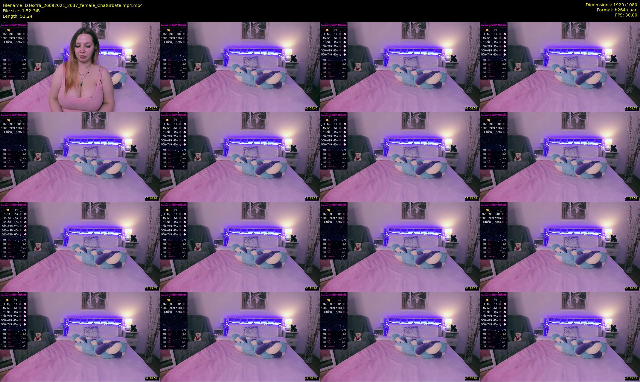 lafextra — 52 minute Chaturbate female cam show recording, 1080p, Sep 26, 2021