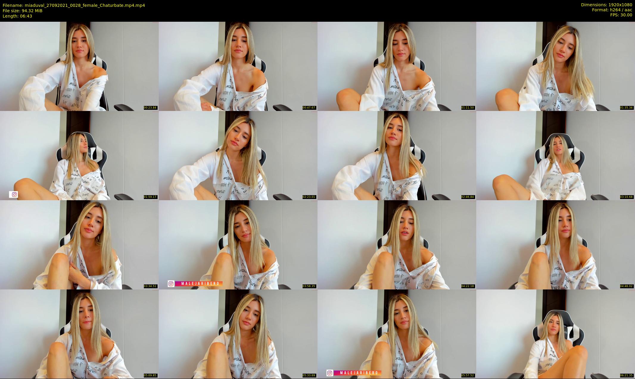 miaduval — 7 minute Chaturbate female cam show recording, 1080p, Sep 27, 2021