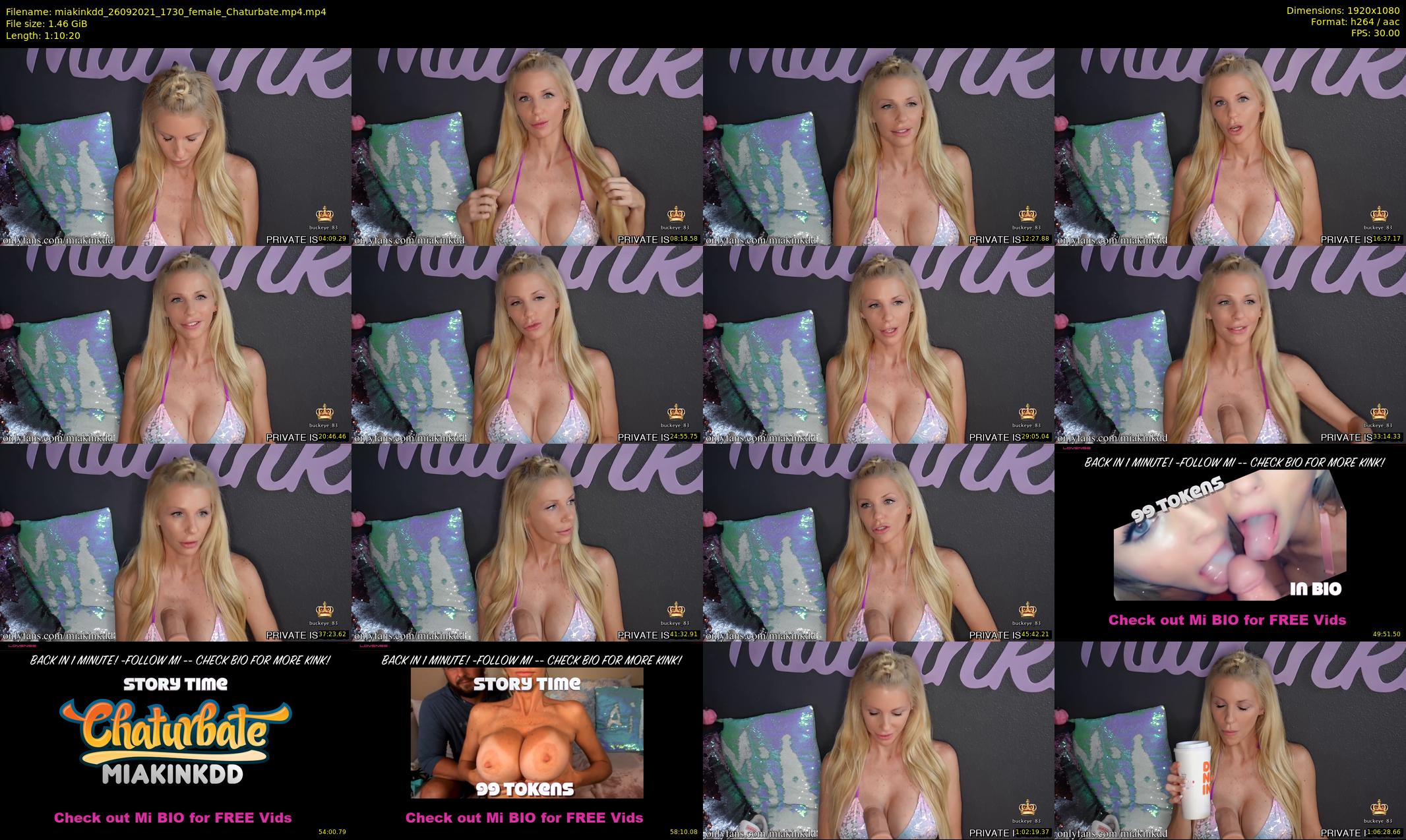 miakinkdd — 71 minute Chaturbate female cam show recording, 1080p, Sep 26, 2021