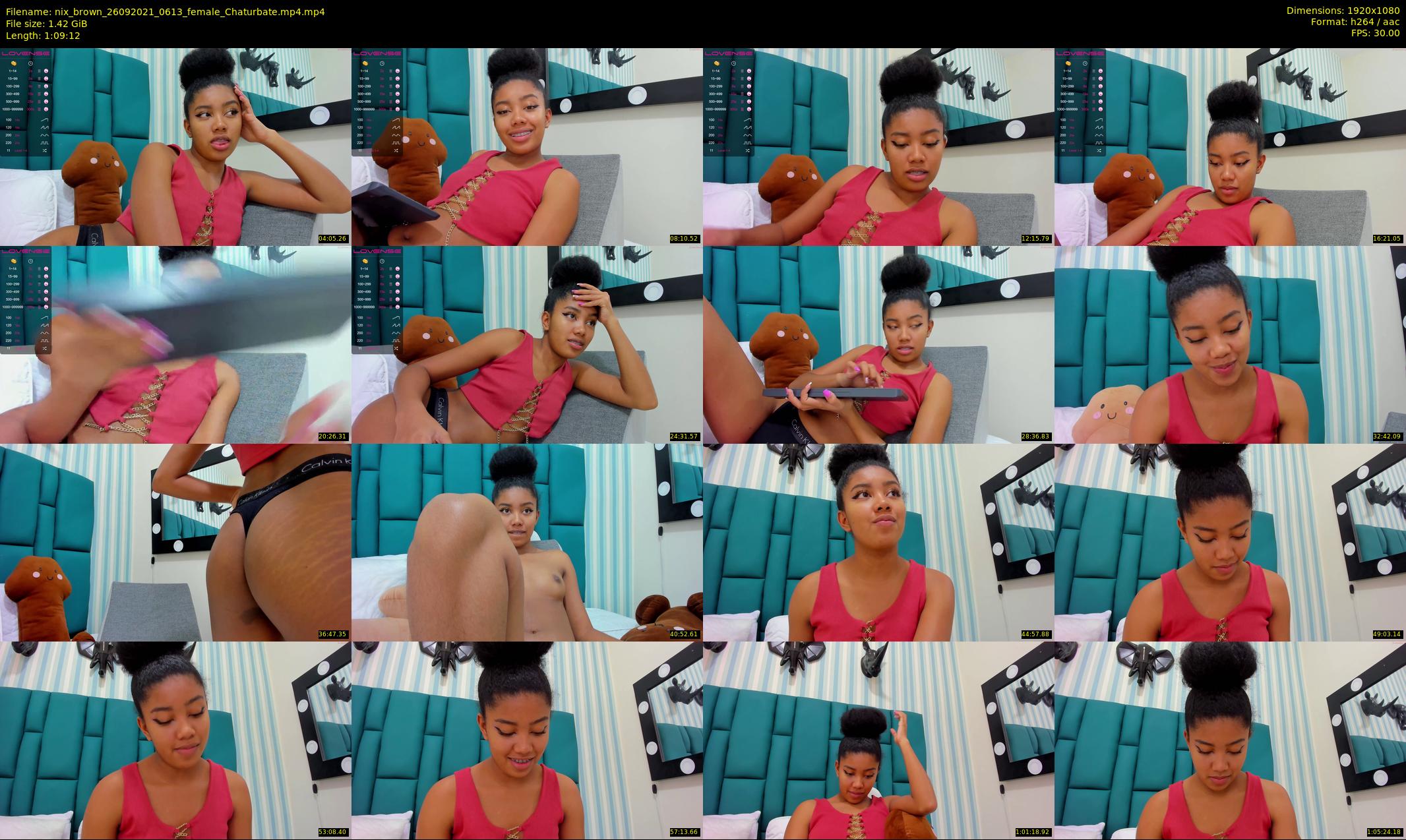 nix_brown — 70 minute Chaturbate female cam show recording, 1080p, Sep 26, 2021