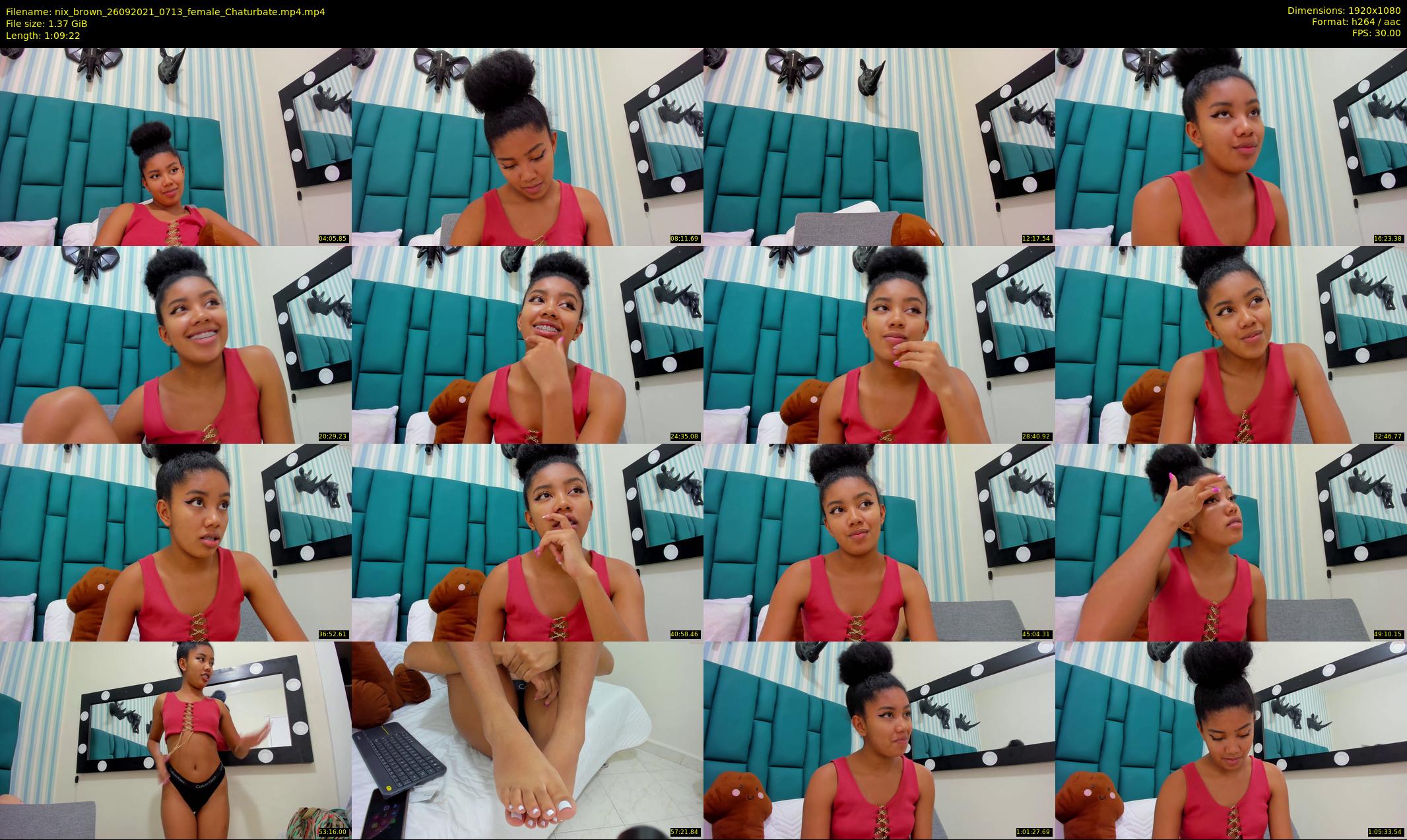 nix_brown — 70 minute Chaturbate female cam show recording, 1080p, Sep 26, 2021