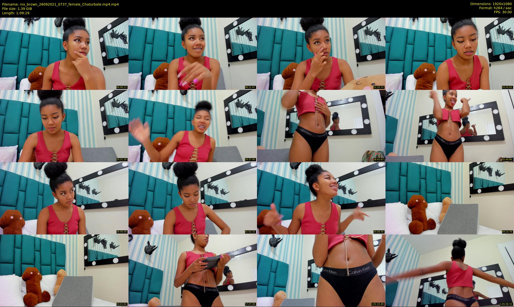 nix_brown — 70 minute Chaturbate female cam show recording, 1080p, Sep 26, 2021