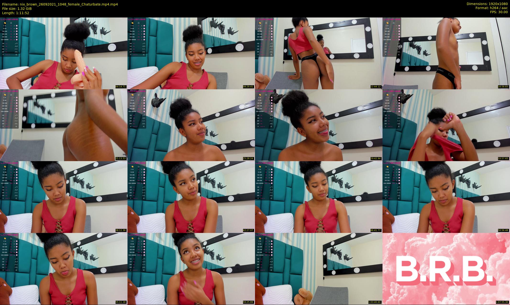 nix_brown — 72 minute Chaturbate female cam show recording, 1080p, Sep 26, 2021