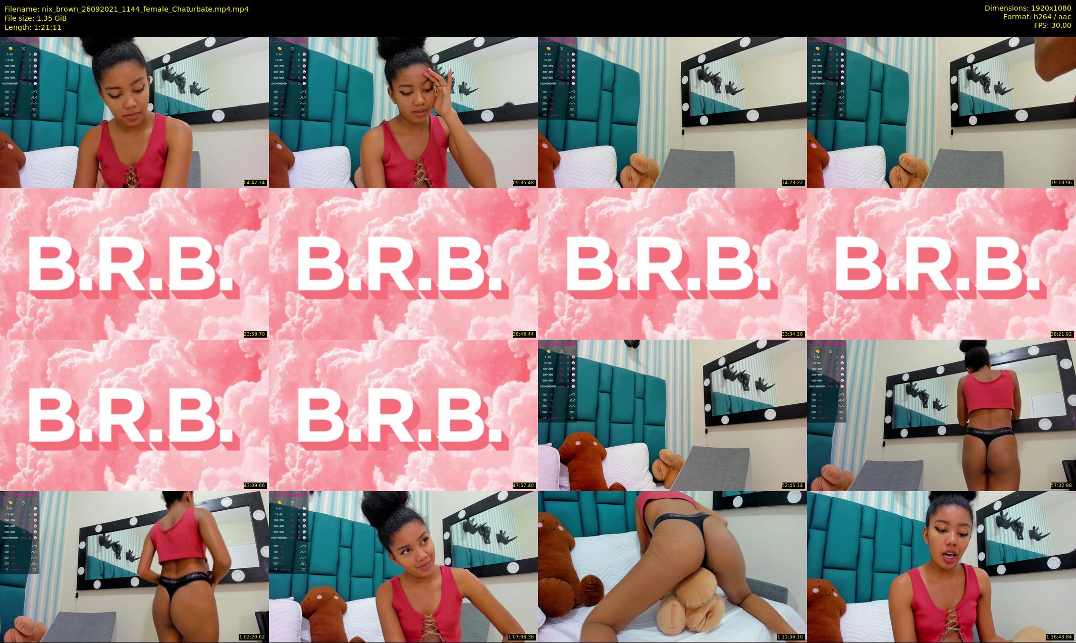 nix_brown — 82 minute Chaturbate female cam show recording, 1080p, Sep 26, 2021