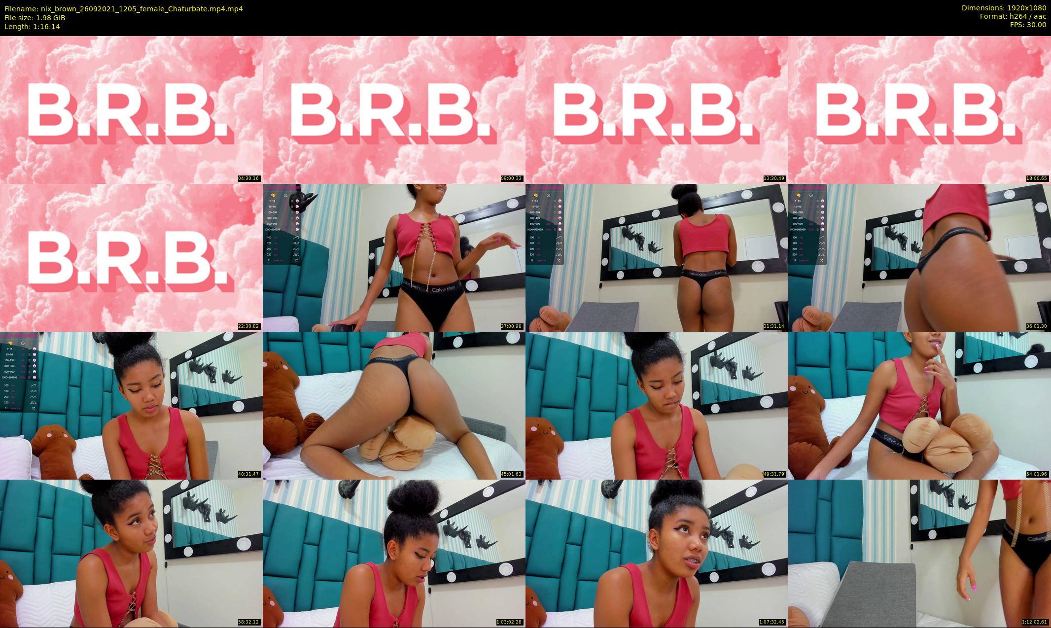 nix_brown — 77 minute Chaturbate female cam show recording, 1080p, Sep 26, 2021