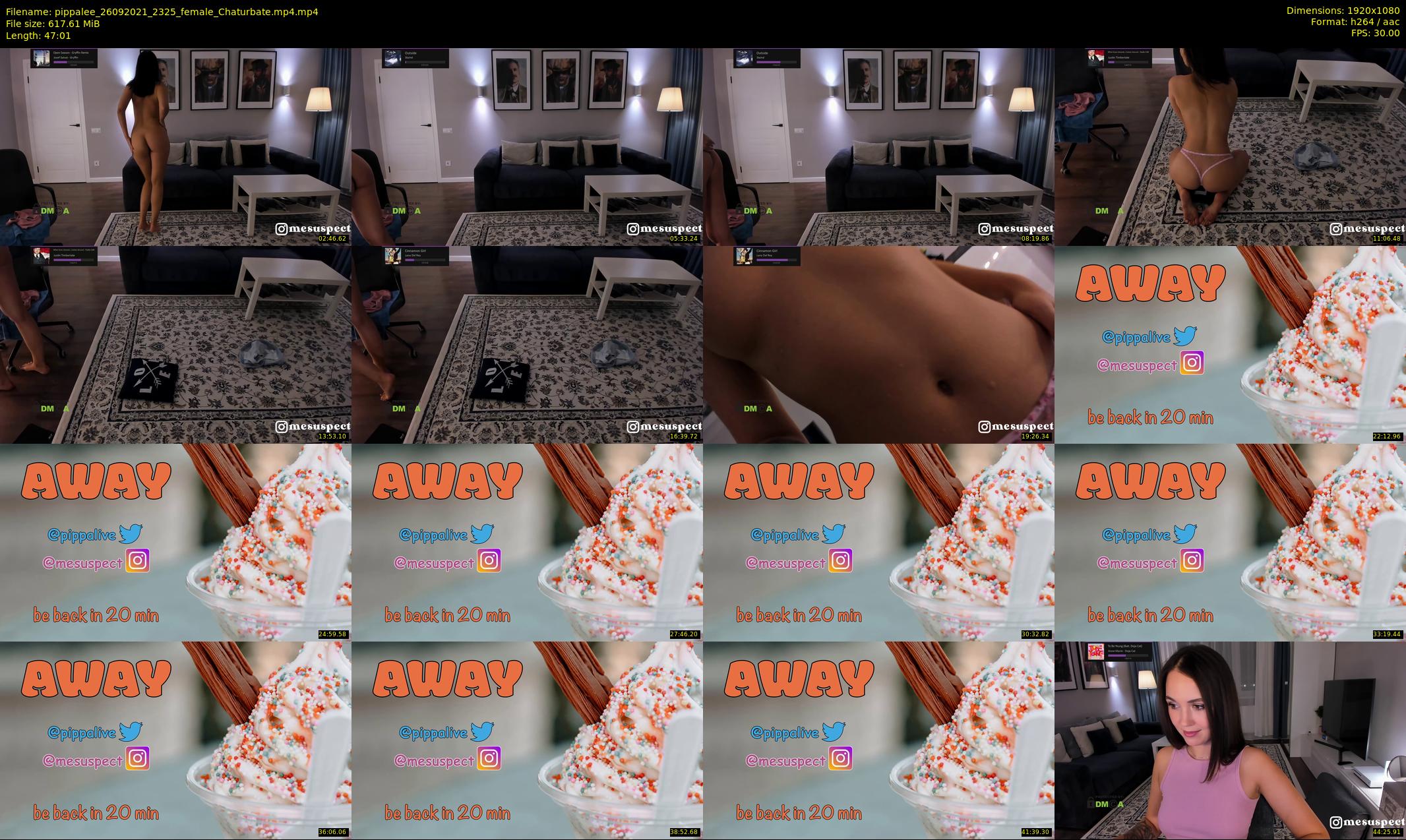 pippalee — 48 minute Chaturbate female cam show recording, 1080p, Sep 26, 2021