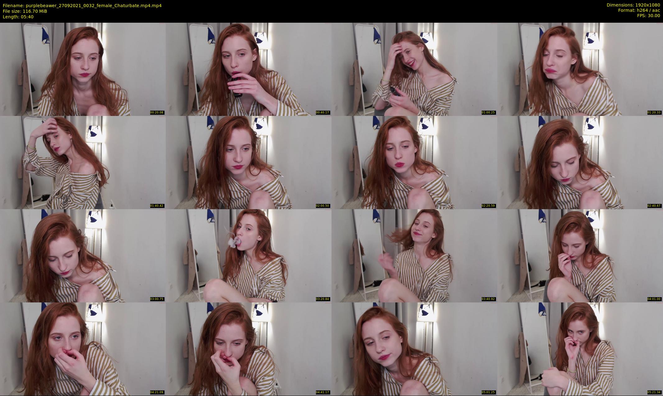 purplebeawer — 6 minute Chaturbate female cam show recording, 1080p, Sep 27, 2021