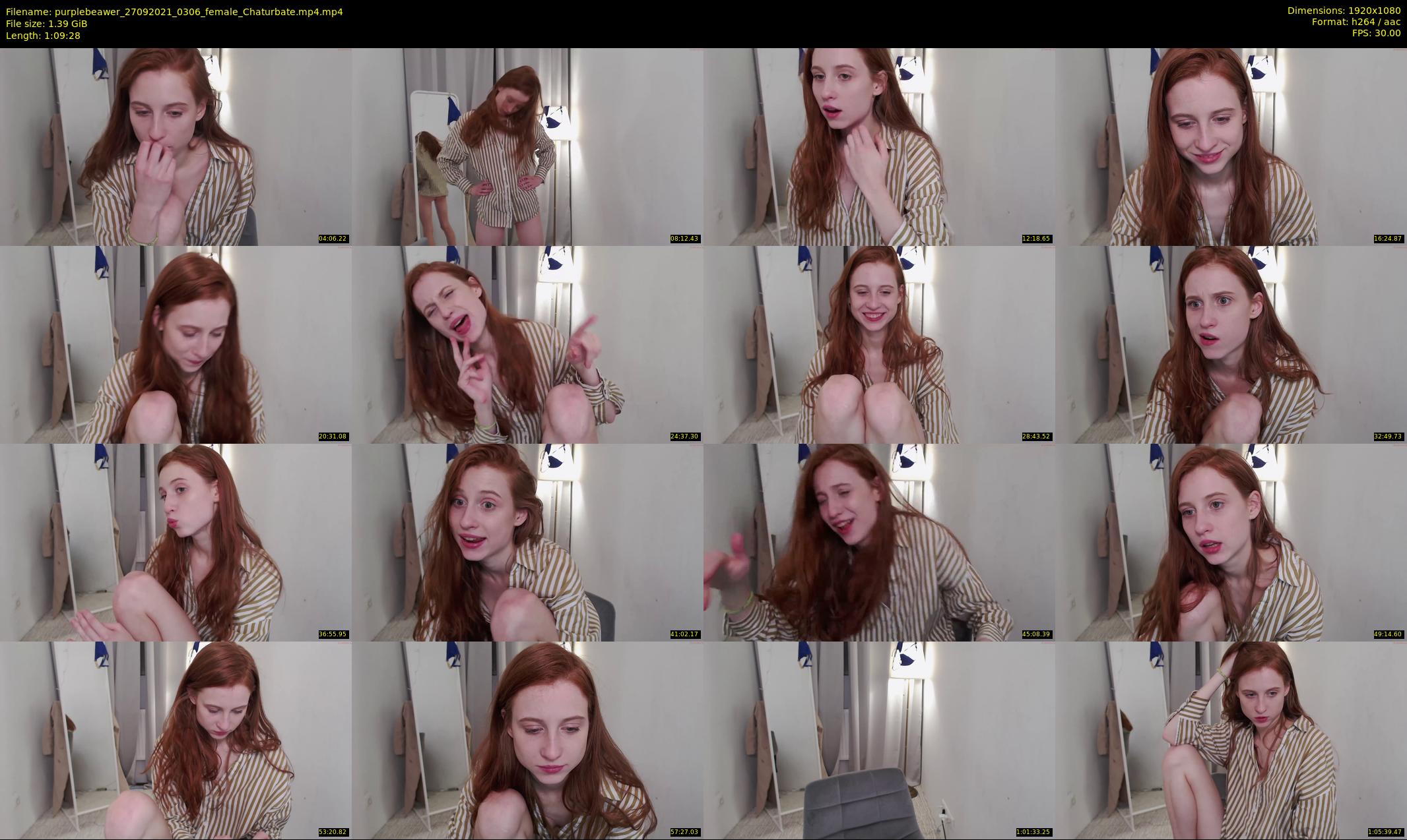 purplebeawer — 70 minute Chaturbate female cam show recording, 1080p, Sep 27, 2021