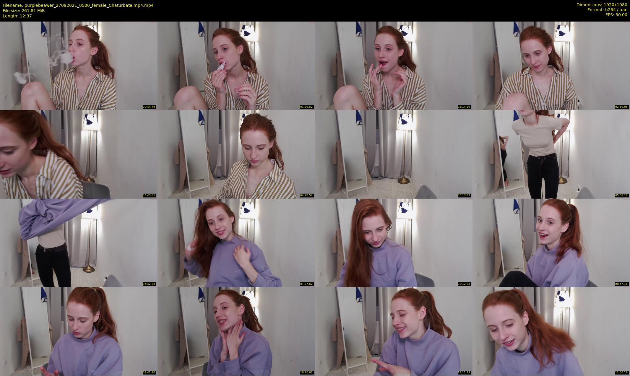 purplebeawer — 13 minute Chaturbate female cam show recording, 1080p, Sep 27, 2021