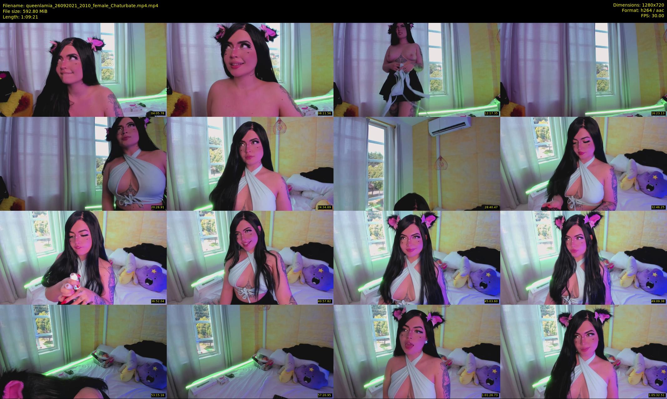 queenlamia — 70 minute Chaturbate female cam show recording, 720p, Sep 26, 2021