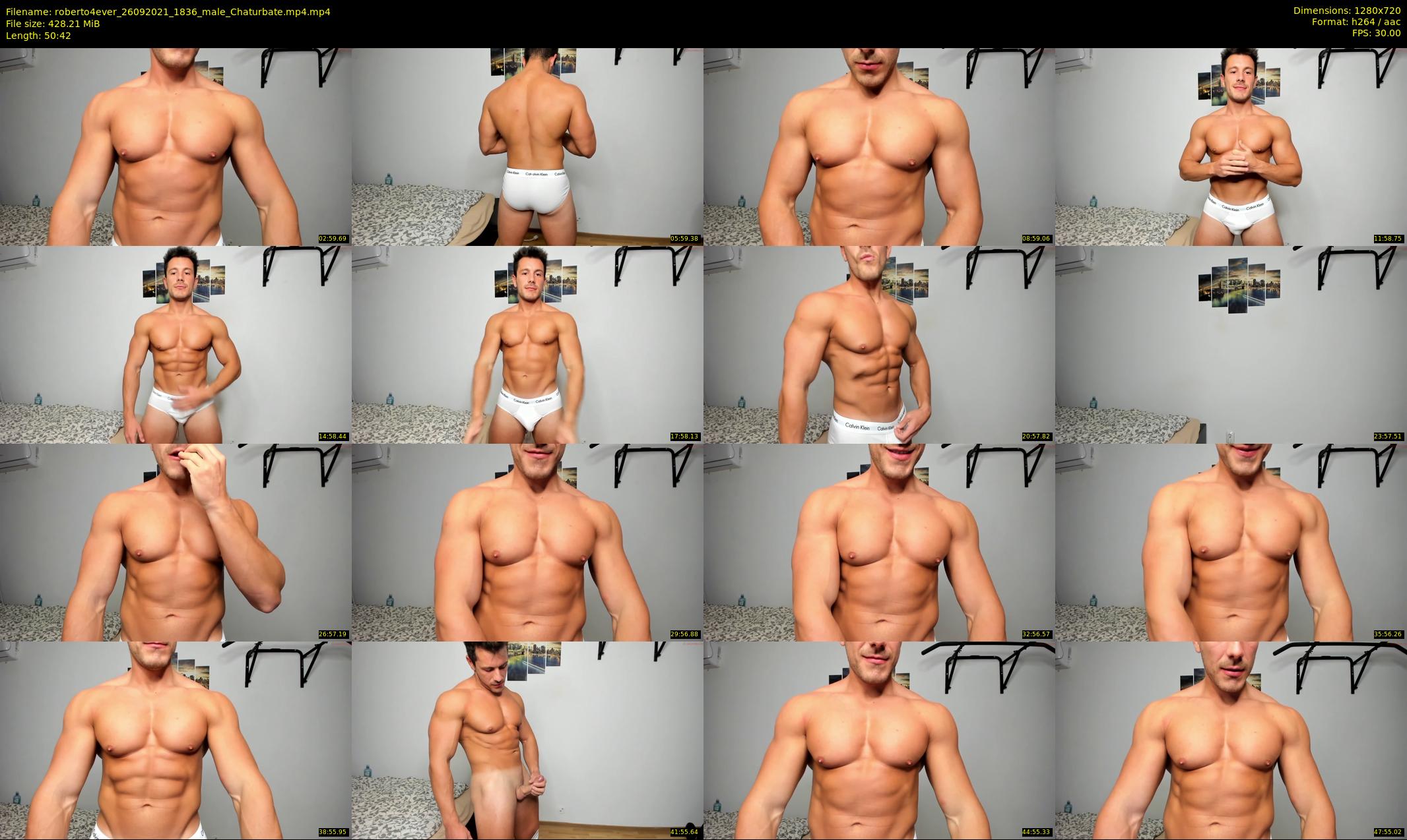 roberto4ever — 51 minute Chaturbate male cam show recording, 720p, Sep 26, 2021