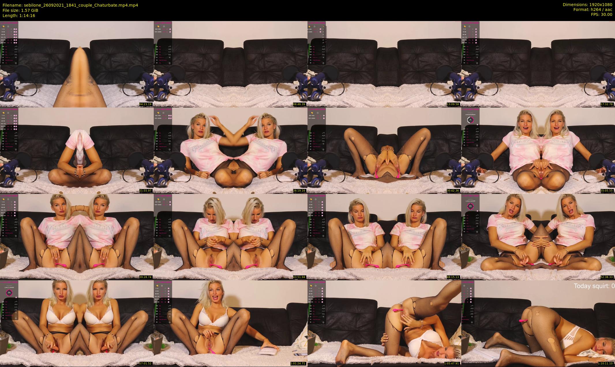 sebilone — 75 minute Chaturbate couple cam show recording, 1080p, Sep 26, 2021