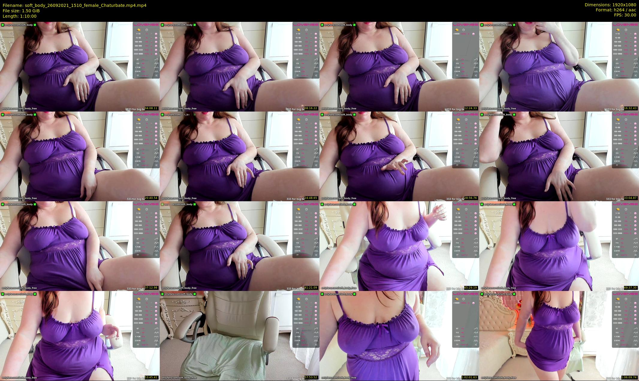 soft_body — 70 minute Chaturbate female cam show recording, 1080p, Sep 26, 2021