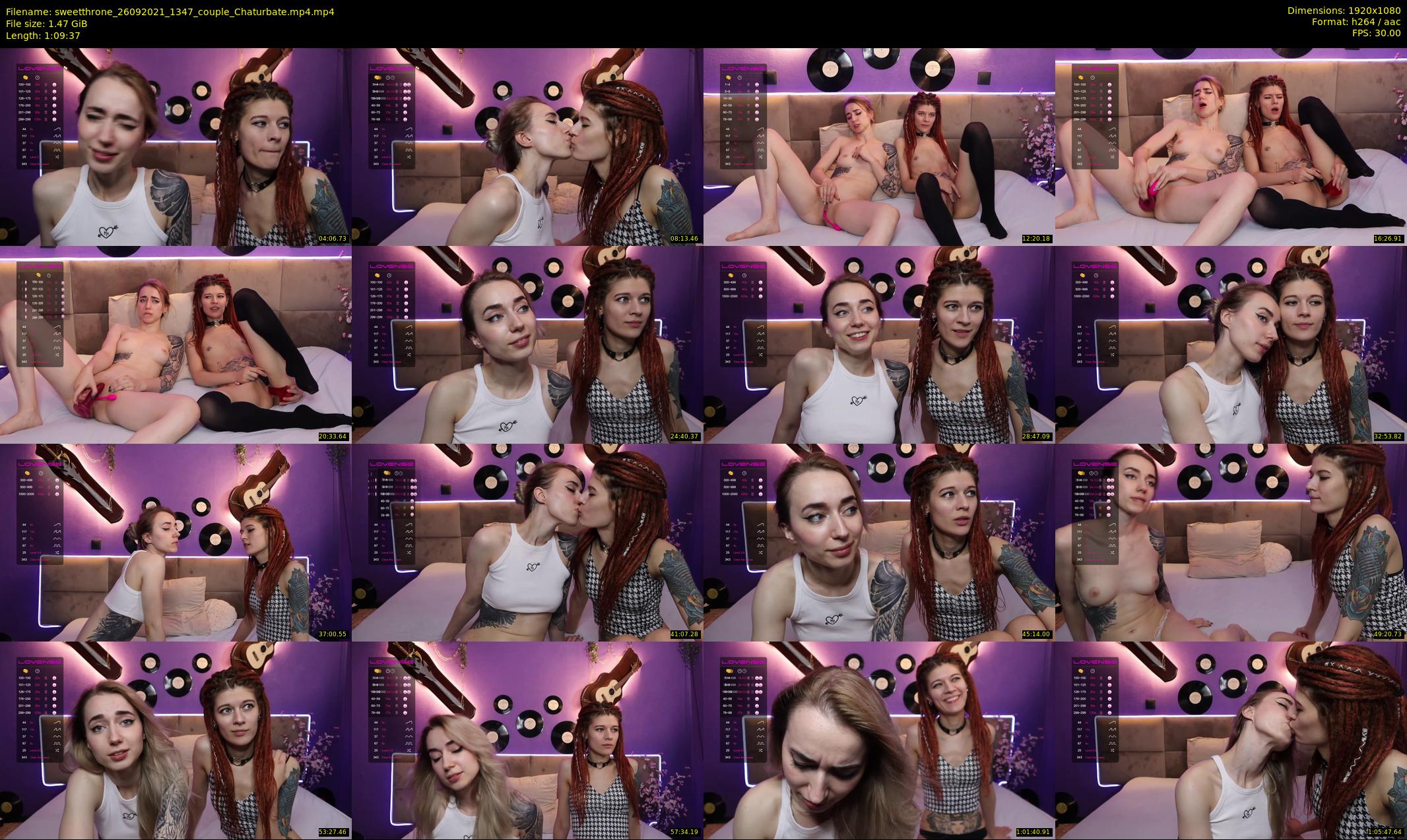 sweetthrone — 70 minute Chaturbate couple cam show recording, 1080p, Sep 26, 2021