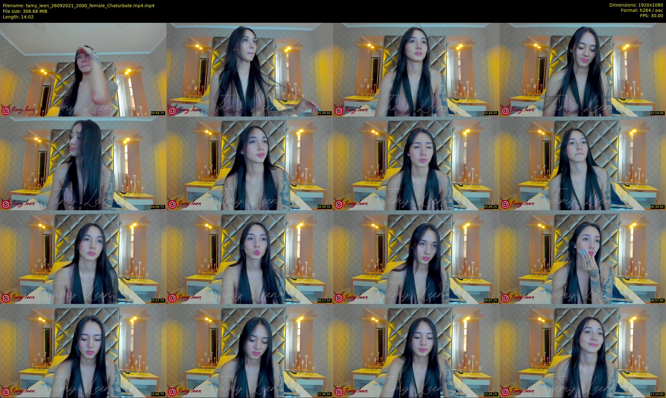 tamy_leen — 15 minute Chaturbate female cam show recording, 1080p, Sep 26, 2021