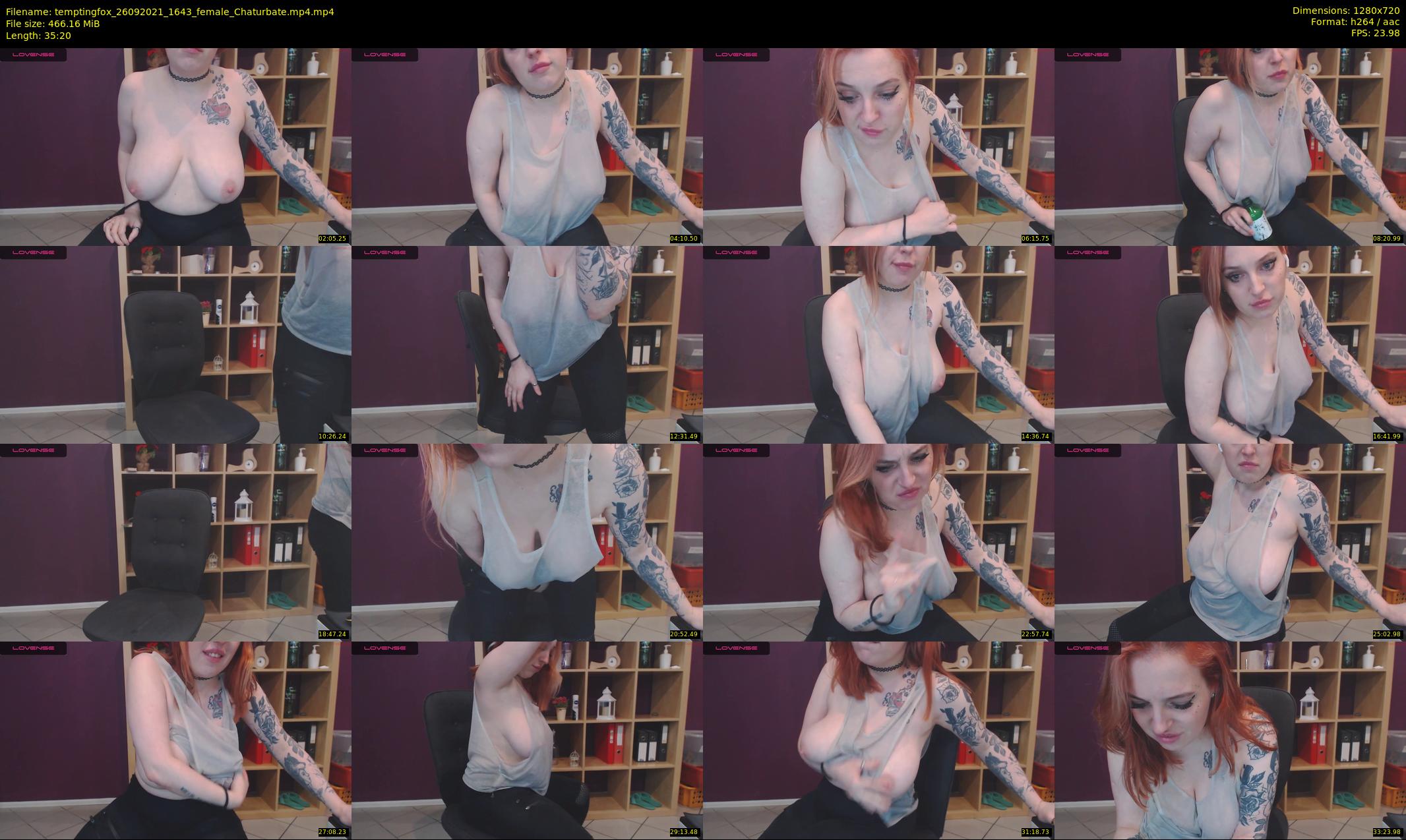 temptingfox — 36 minute Chaturbate female cam show recording, 720p, Sep 26, 2021