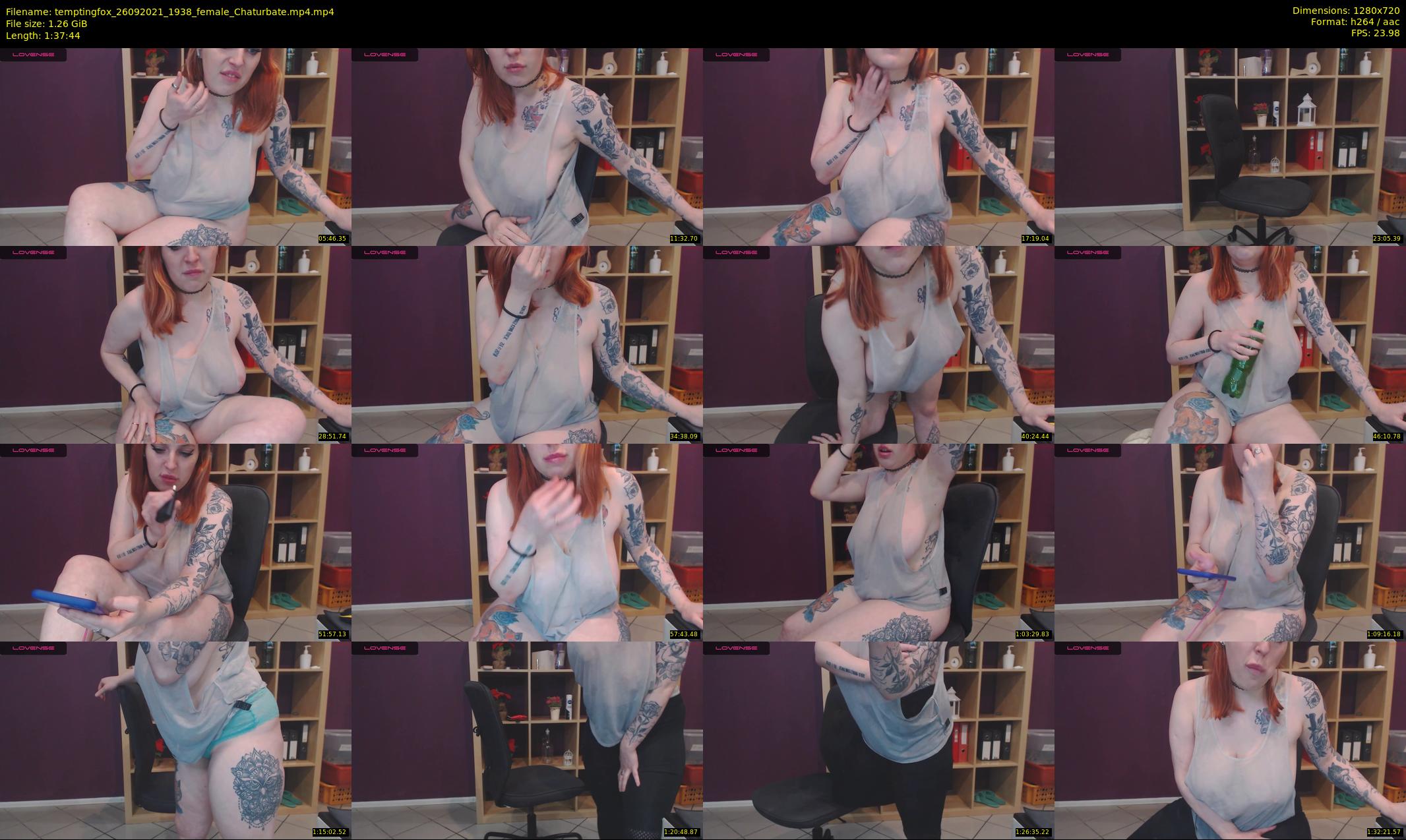temptingfox — 98 minute Chaturbate female cam show recording, 720p, Sep 26, 2021